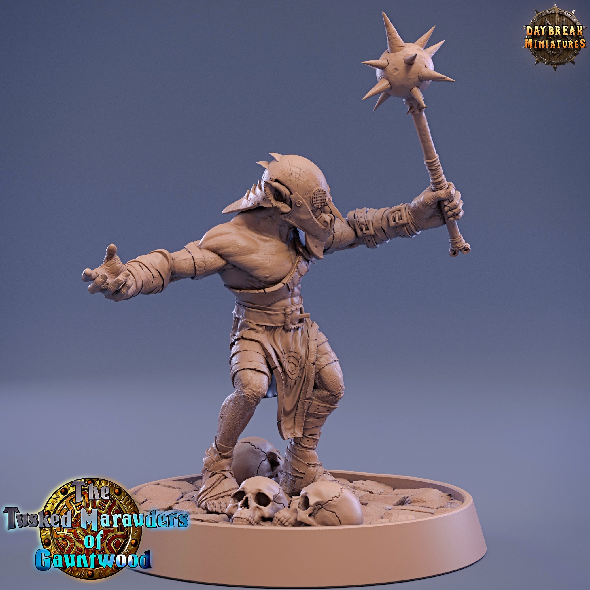 Green Skin - Raug Bloodstar, The Tusked Marauders of Gauntwood - Daybreak Miniatures
