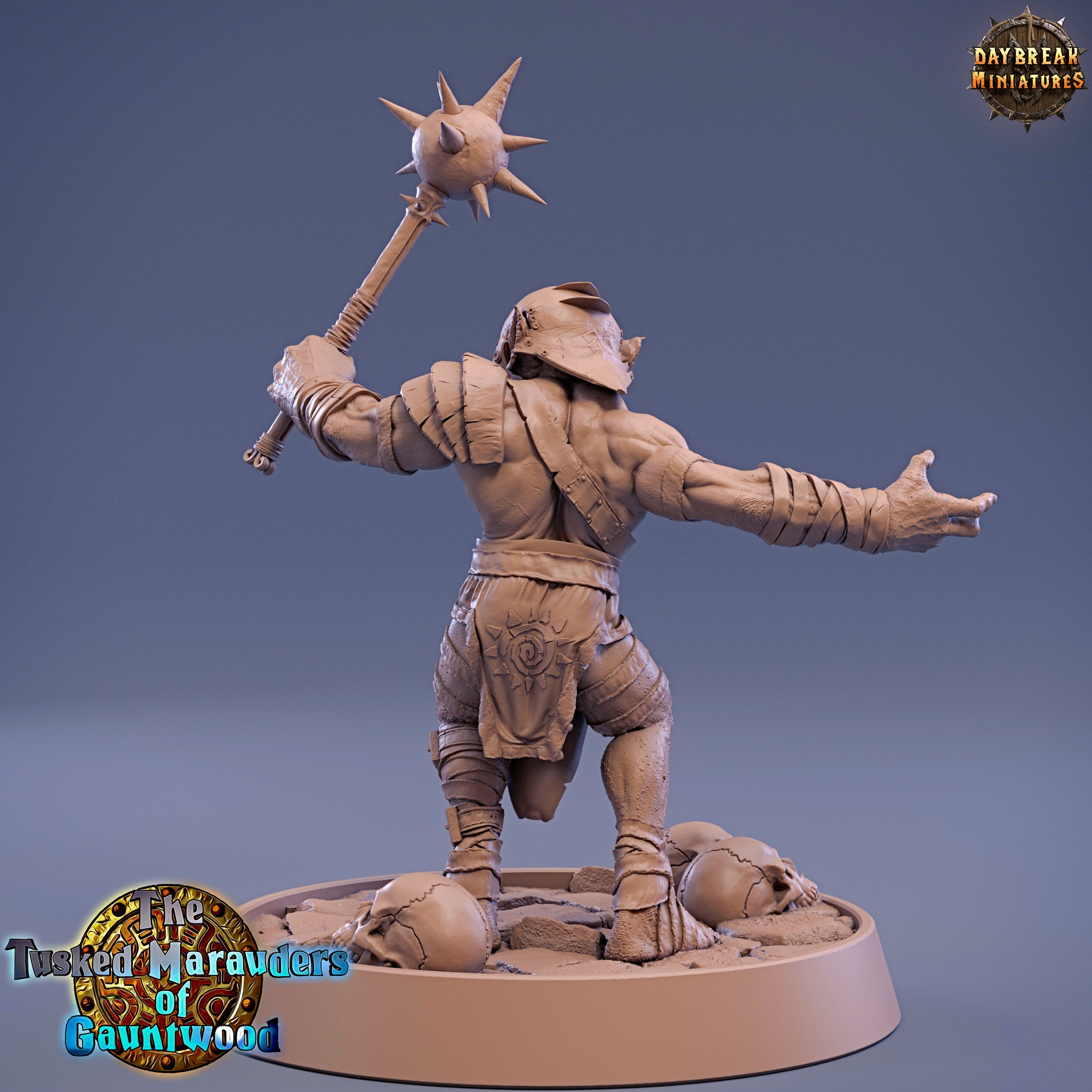 Green Skin - Raug Bloodstar, The Tusked Marauders of Gauntwood - Daybreak Miniatures