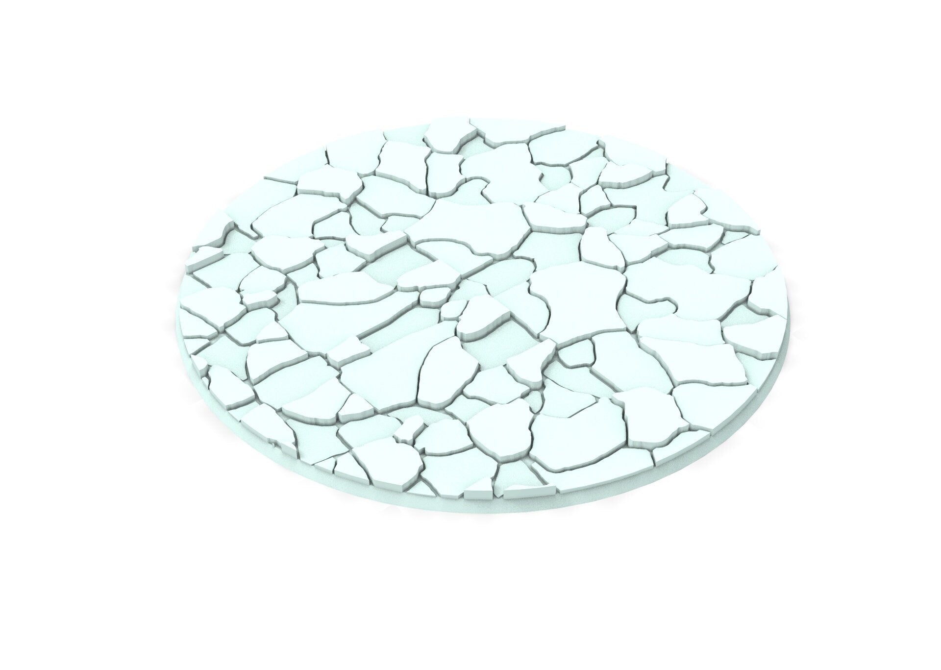 Military - Textured round bases Lot of 25mm to 160mm - cracked ice texture
