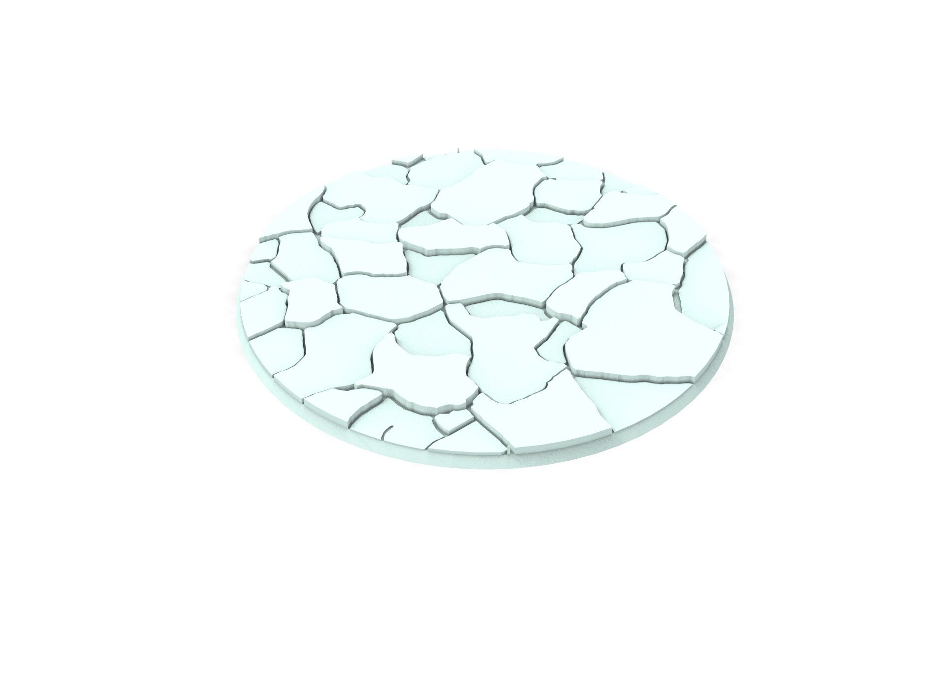 Military - Textured round bases Lot of 25mm to 160mm - cracked ice texture