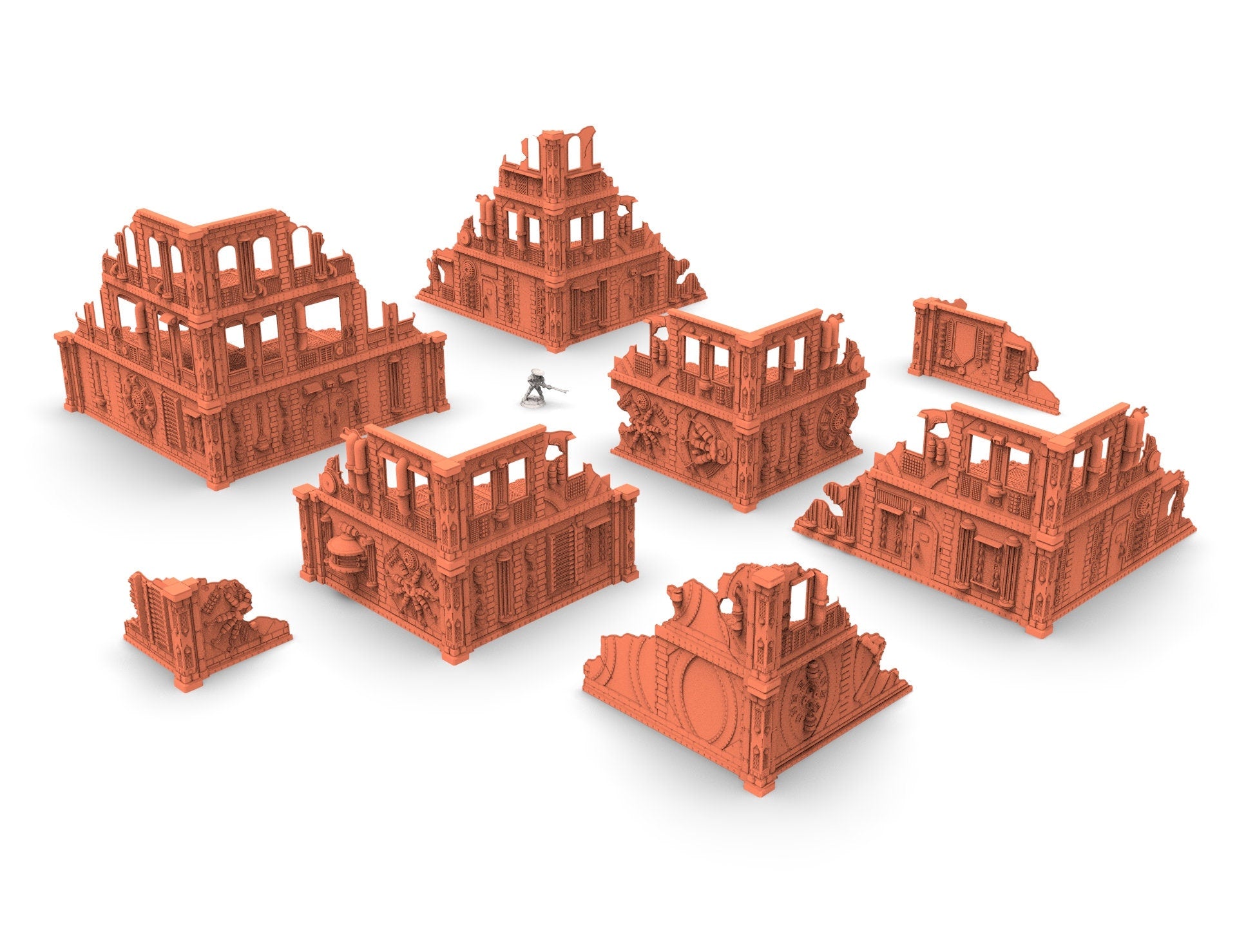 Bâtiment industriel utilisable pour warmachine, infinity, scifi wargame...