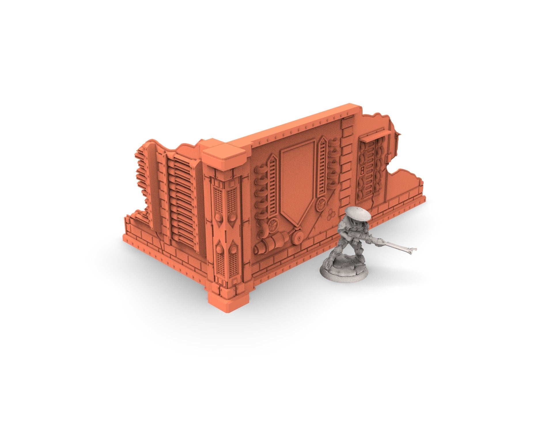 Bâtiment industriel utilisable pour warmachine, infinity, scifi wargame...