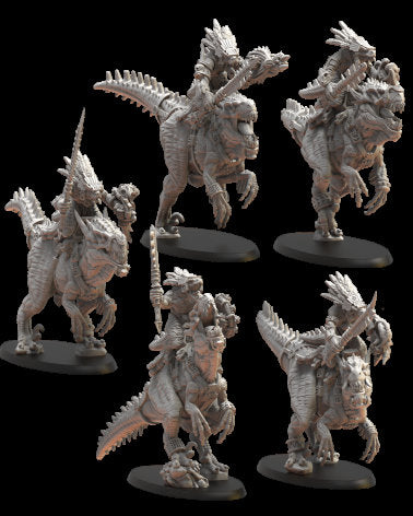 Lost temple - Lizardmen saurian riders usable for Oldhammer, battle, king of wars, 9th age