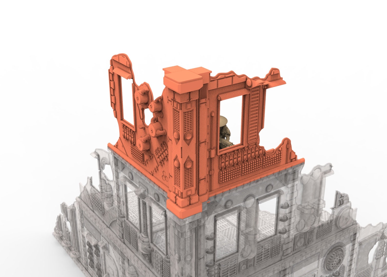 Industriegebäude, nutzbar für Warmachine, Infinity, Scifi-Kriegsspiele ... Teil 2