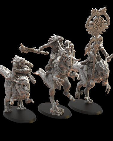 Lost temple - Lizardmen saurian riders usable for Oldhammer, battle, king of wars, 9th age