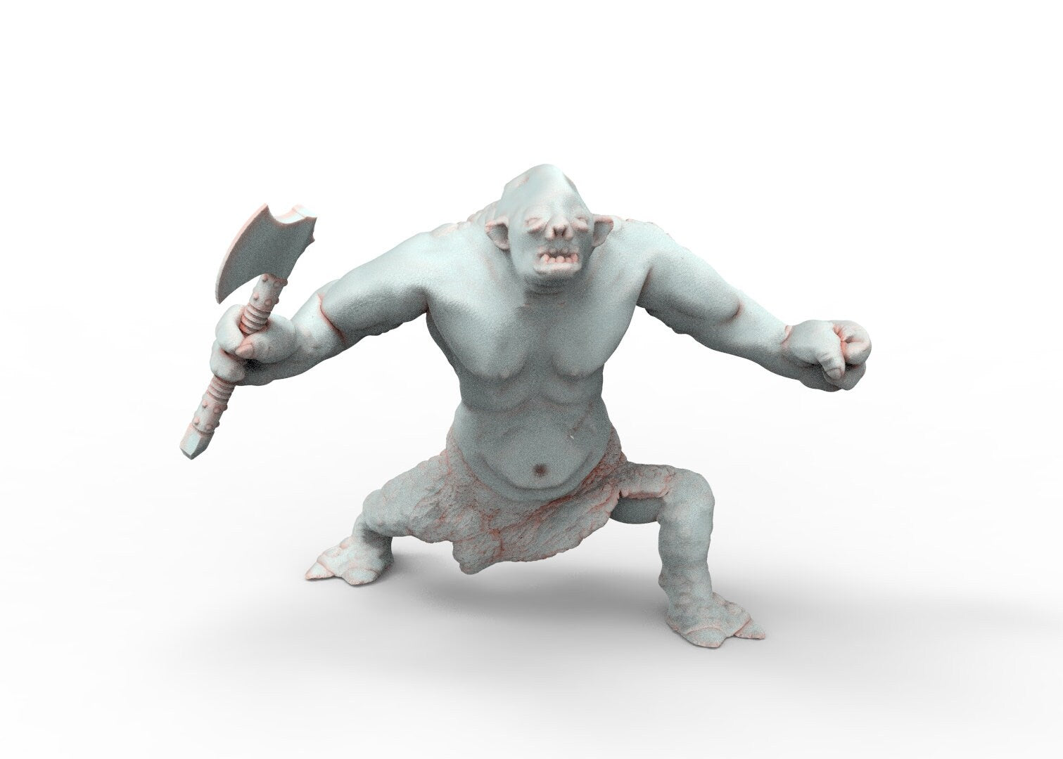 Trolls des cavernes sauvages, la rébellion du spartatroll, figurines pour wargame D&amp;D, Lotr...