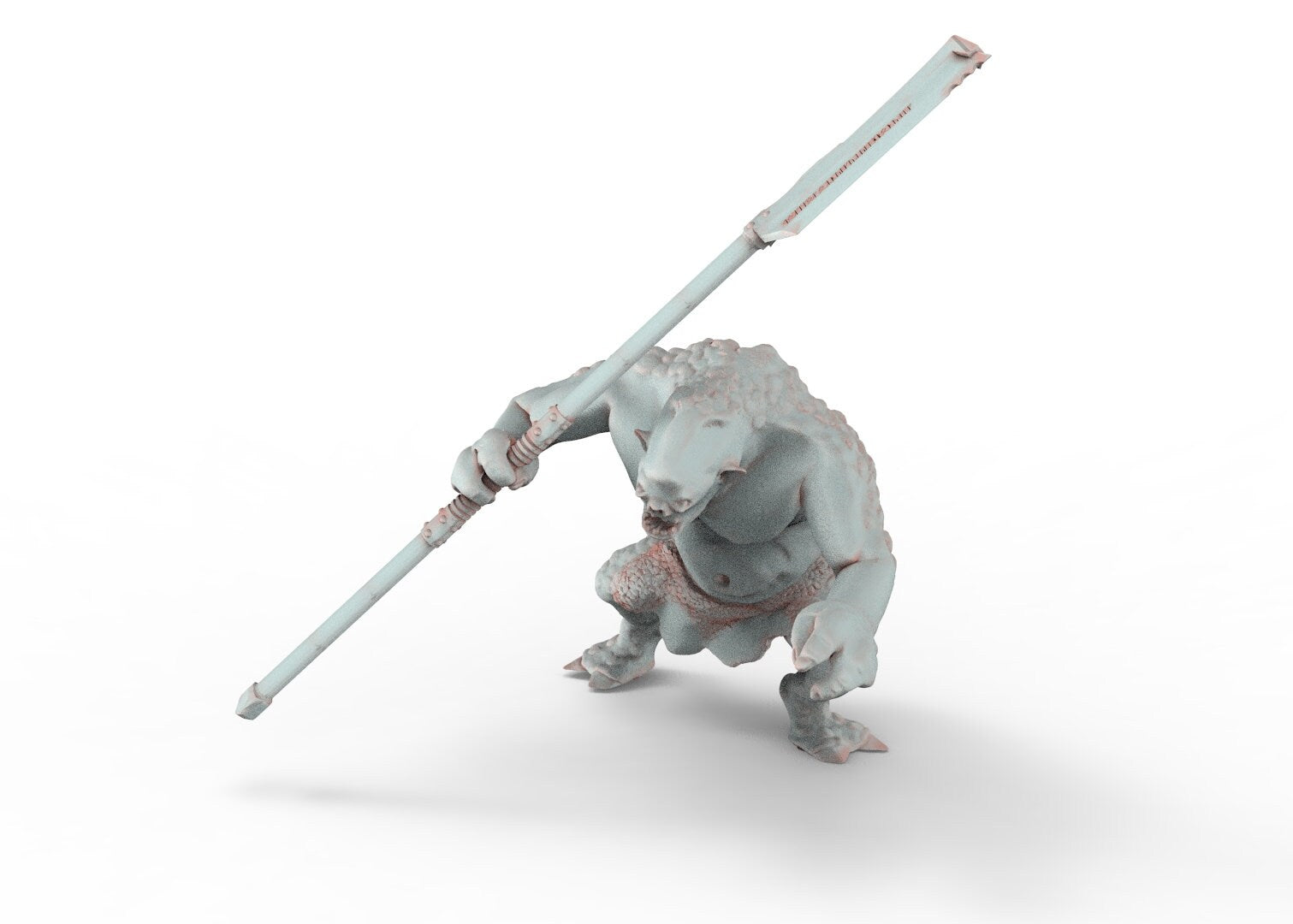 Trolls des cavernes sauvages, la rébellion du spartatroll, figurines pour wargame D&amp;D, Lotr...