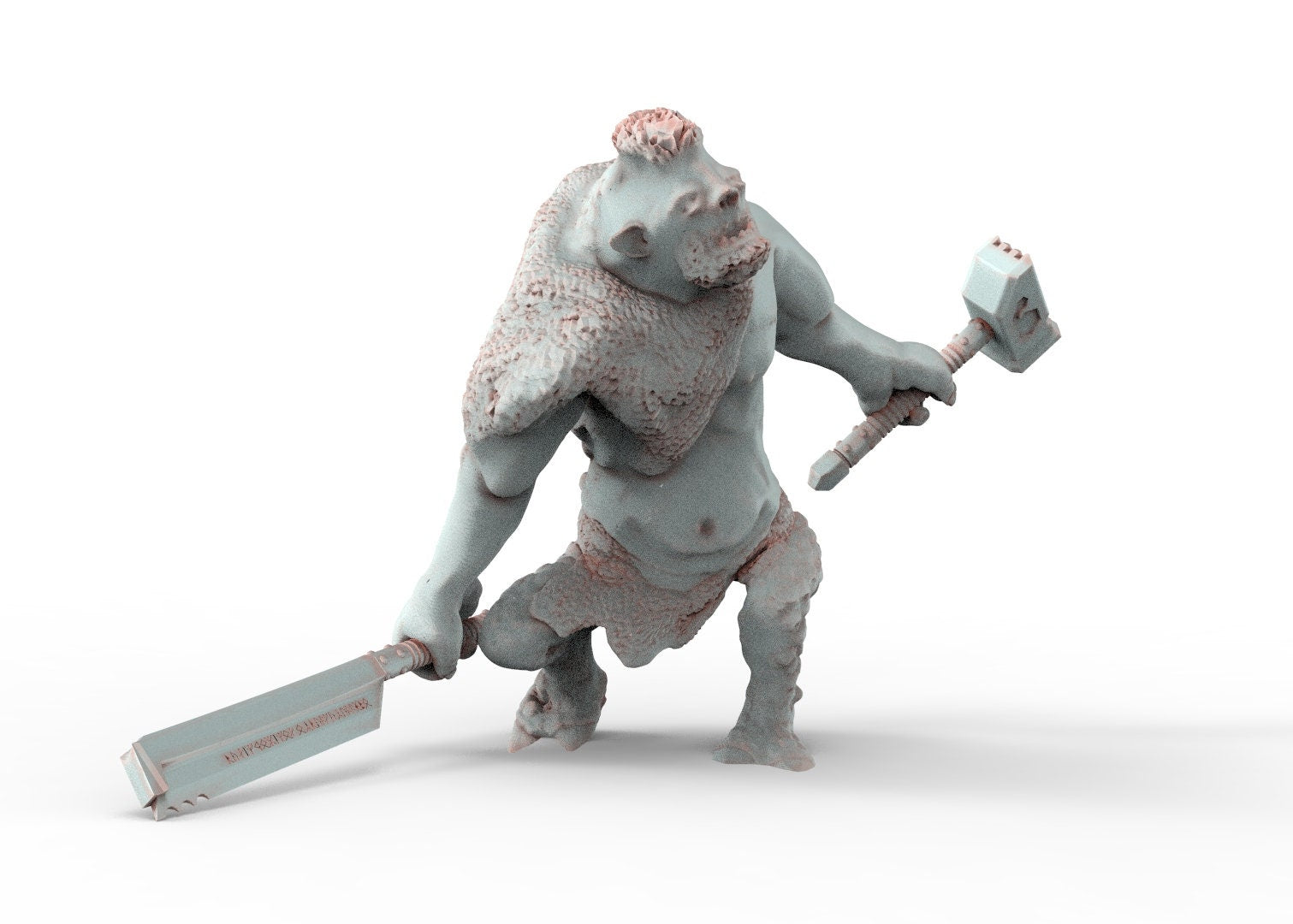 Spartatroll, wilder Höhlentroll, die Rebellion des Spartatrolls, Miniaturen für Kriegsspiele D&amp;D, Herr der Ringe ...
