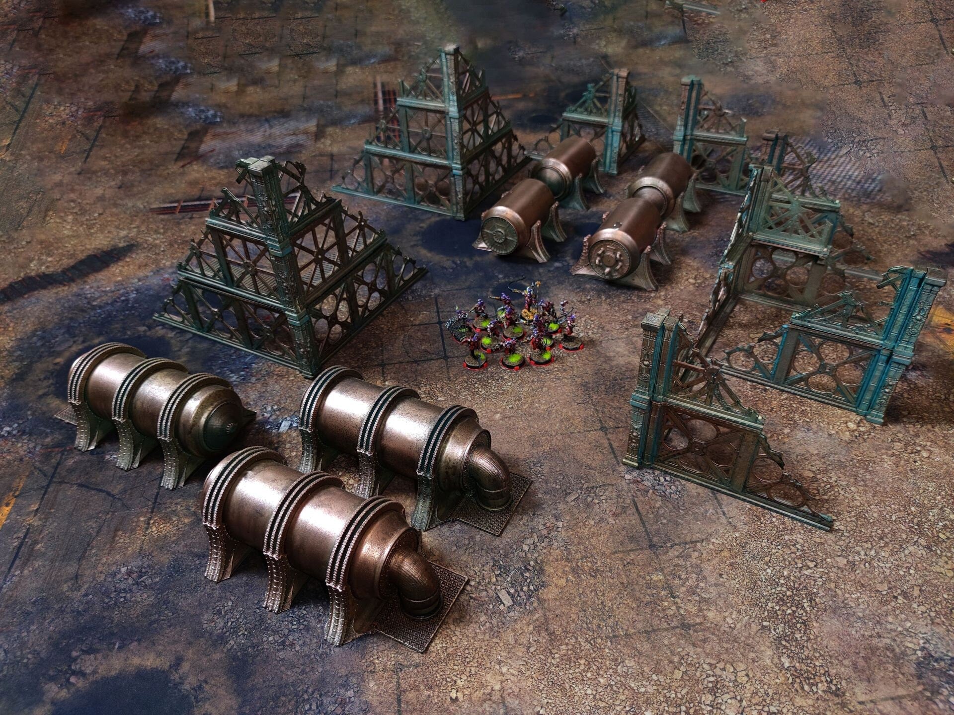 Bâtiment militaire utilisable pour warmachine, infinity, scifi wargame...