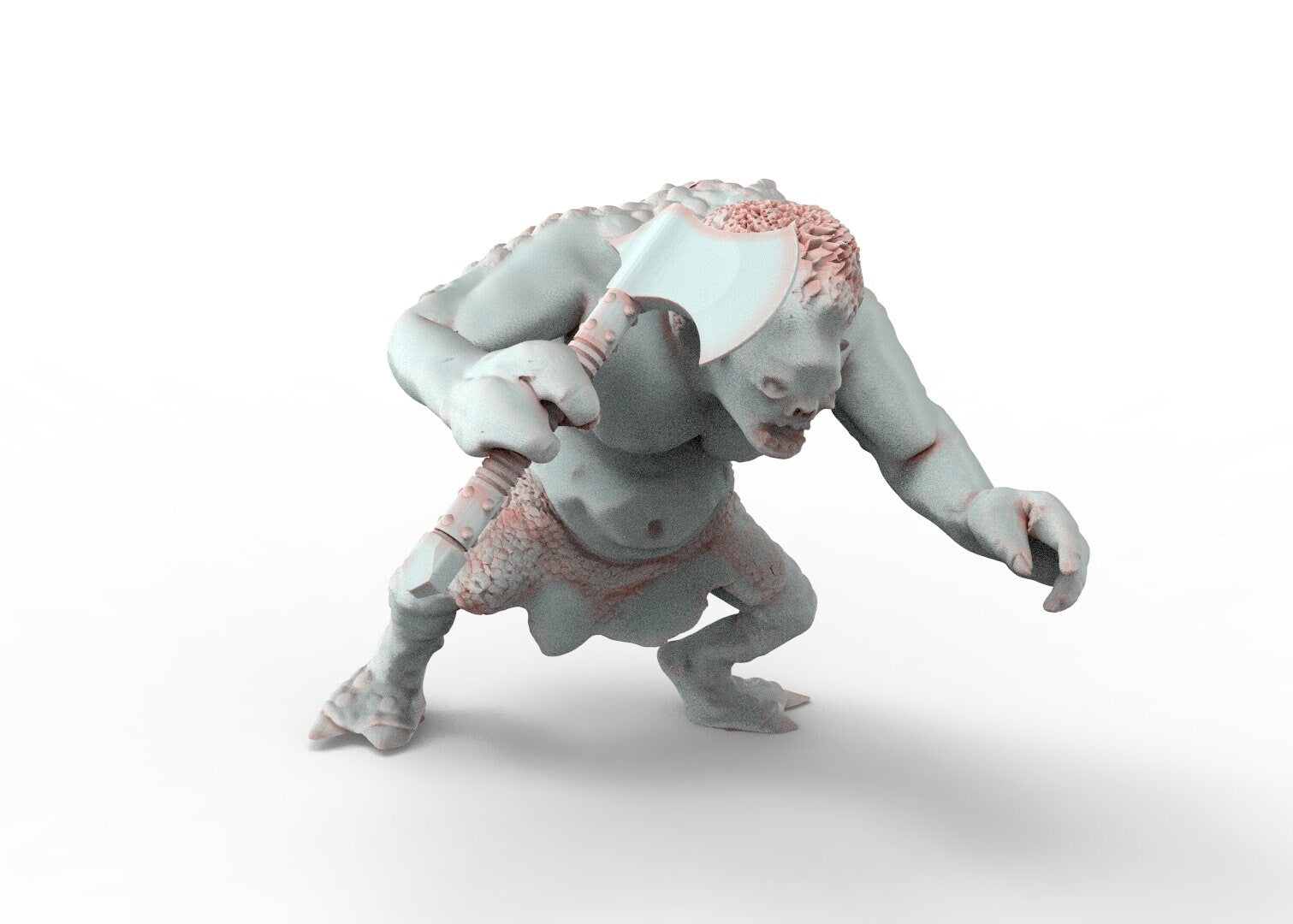 Trolls des cavernes sauvages, la rébellion du spartatroll, figurines pour wargame D&amp;D, Lotr...