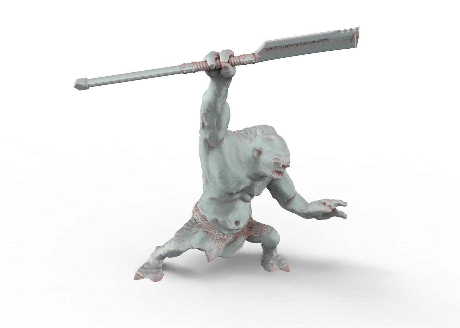 Trolls des cavernes sauvages, la rébellion du spartatroll, figurines pour wargame D&amp;D, Lotr...