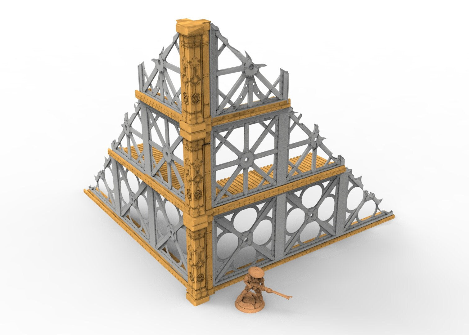 Bâtiment militaire utilisable pour warmachine, infinity, scifi wargame...