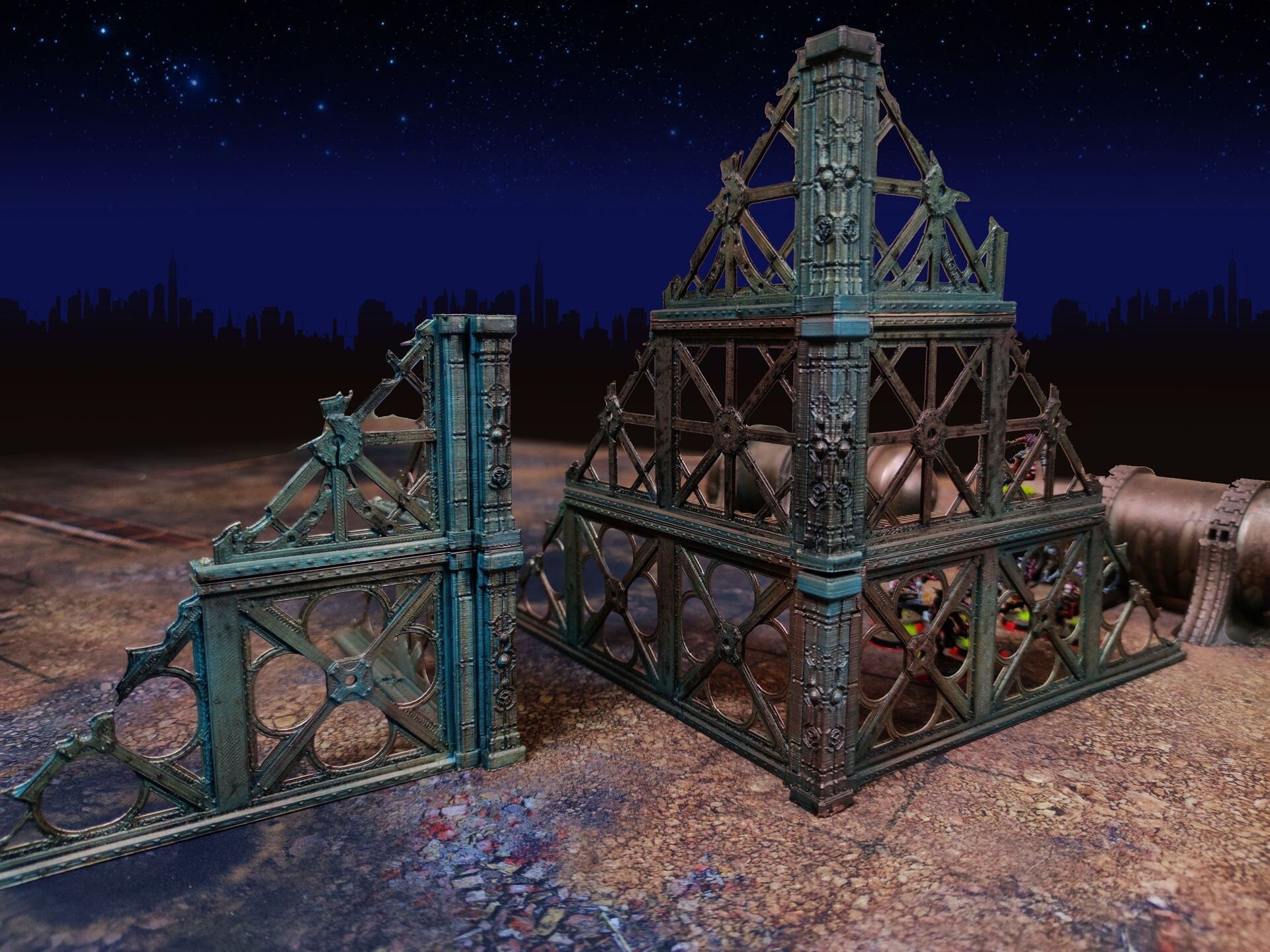Bâtiment militaire utilisable pour warmachine, infinity, scifi wargame...