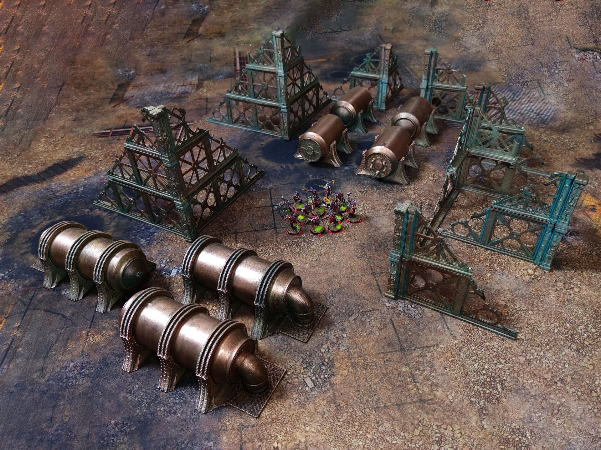 Bâtiment militaire utilisable pour warmachine, infinity, scifi wargame...