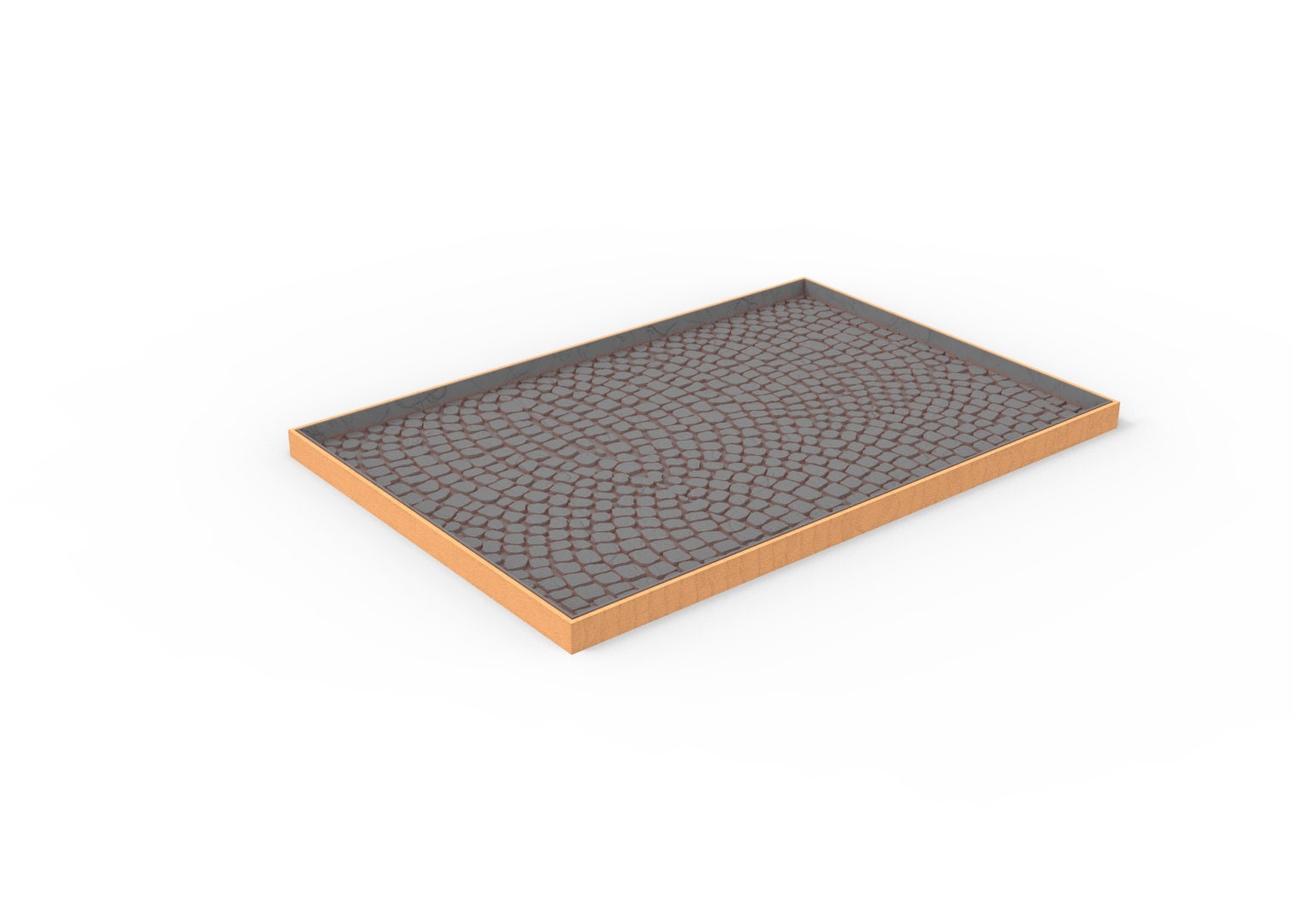 Pavement movement trays usable for Oldhammer, 9th age, King of war, Donjon et dragon, Confrontation, wargame...