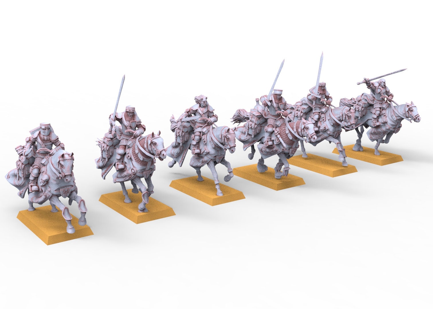 Chevaliers Arthuriens - Chevaliers à la recherche d'une quête utilisable pour Oldhammer, bataille, roi des guerres, 9e âge
