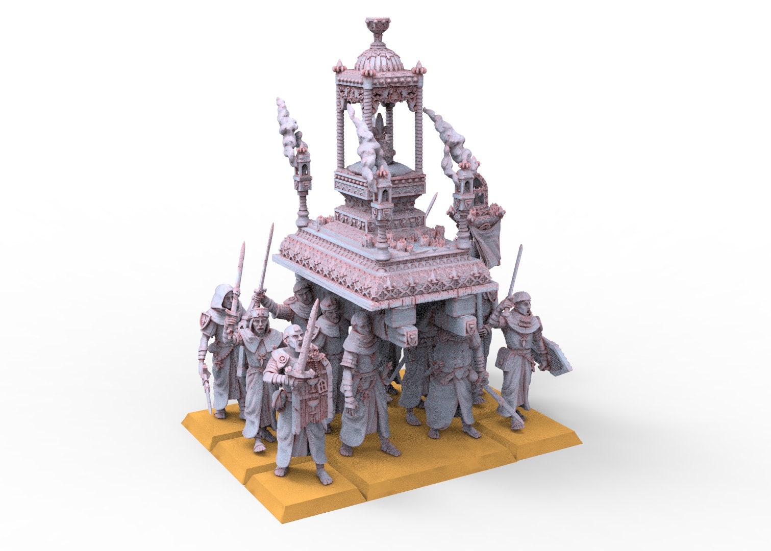 Religiöser Prozessionsträger der Reliquie bretonischer Anhänger, verwendbar für Oldhammer, Schlacht, König der Kriege, 9. Zeitalter