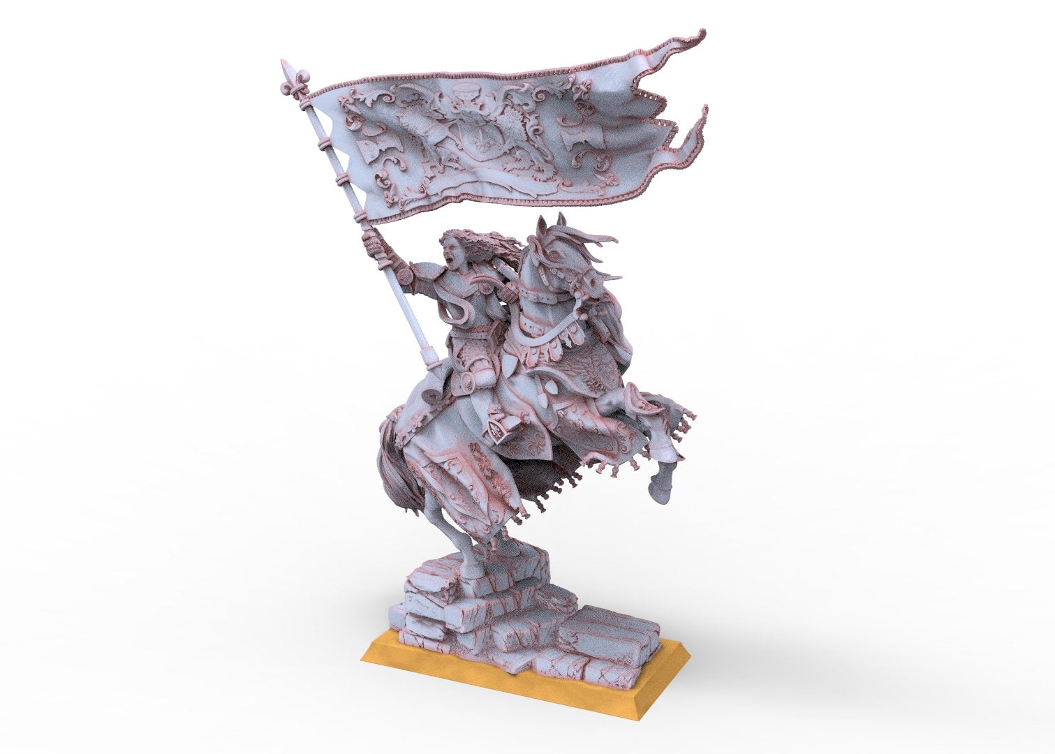 Artusritter - Ritter des Großen Banners, verwendbar für Oldhammer, Schlacht, König der Kriege, 9. Zeitalter