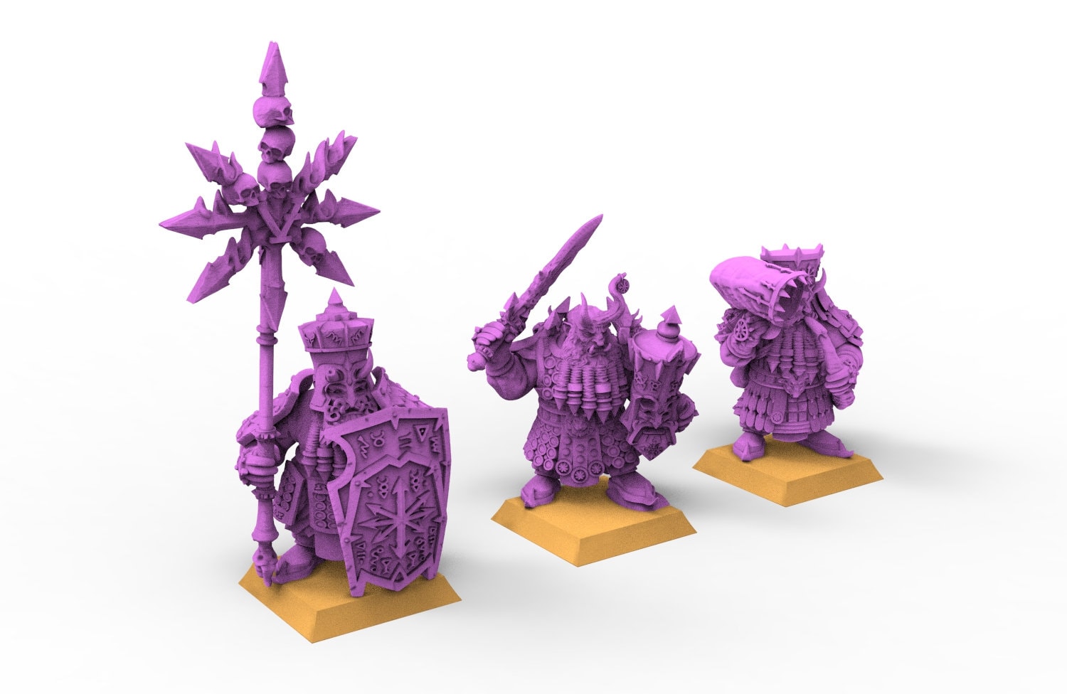 Nain infernal du Chaos Immortels fantassins épéistes utilisables pour Oldhammer, bataille, roi des guerres, 9e âge