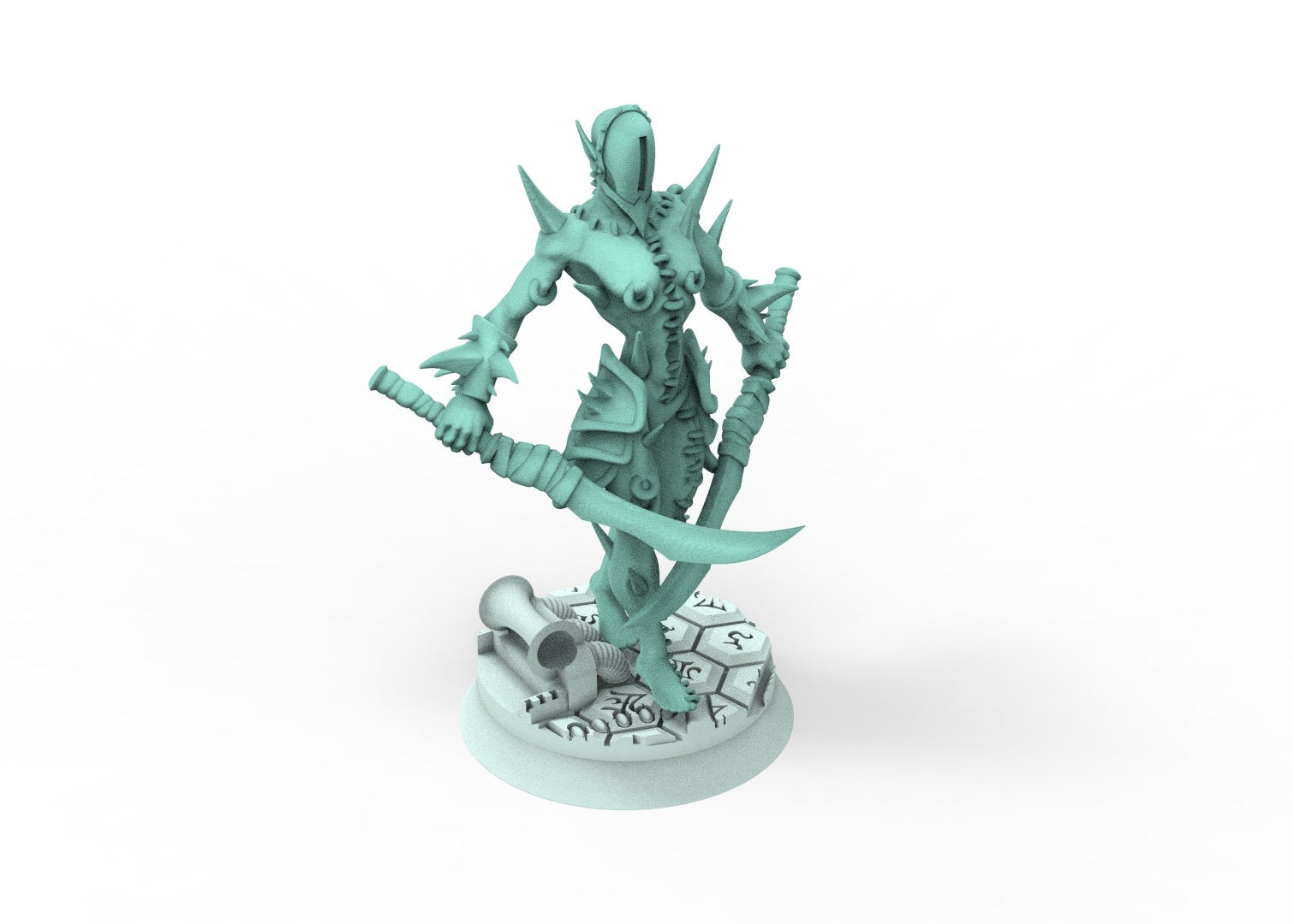 Dark City - Wracked tortured female warriors Dark eldar drow 