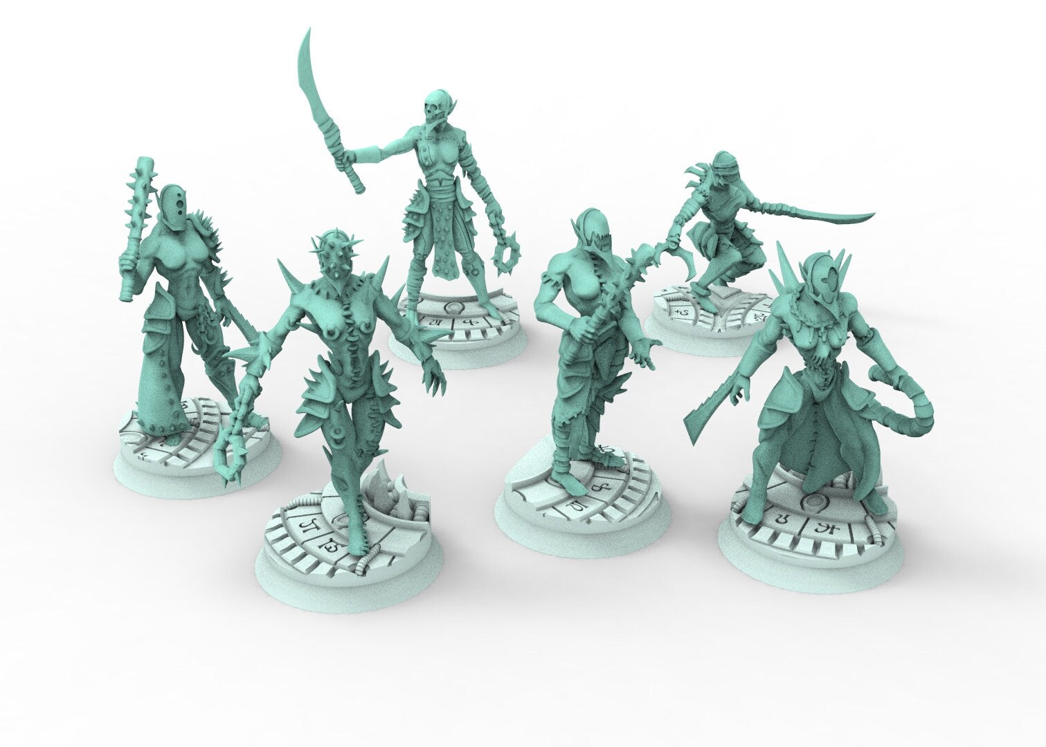 Dark City - Wracked tortured female warriors Dark eldar drow 