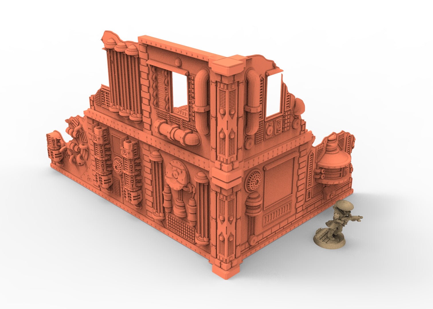Industrial buildings bundle C usable for warmachine, infinity, scifi wargame...