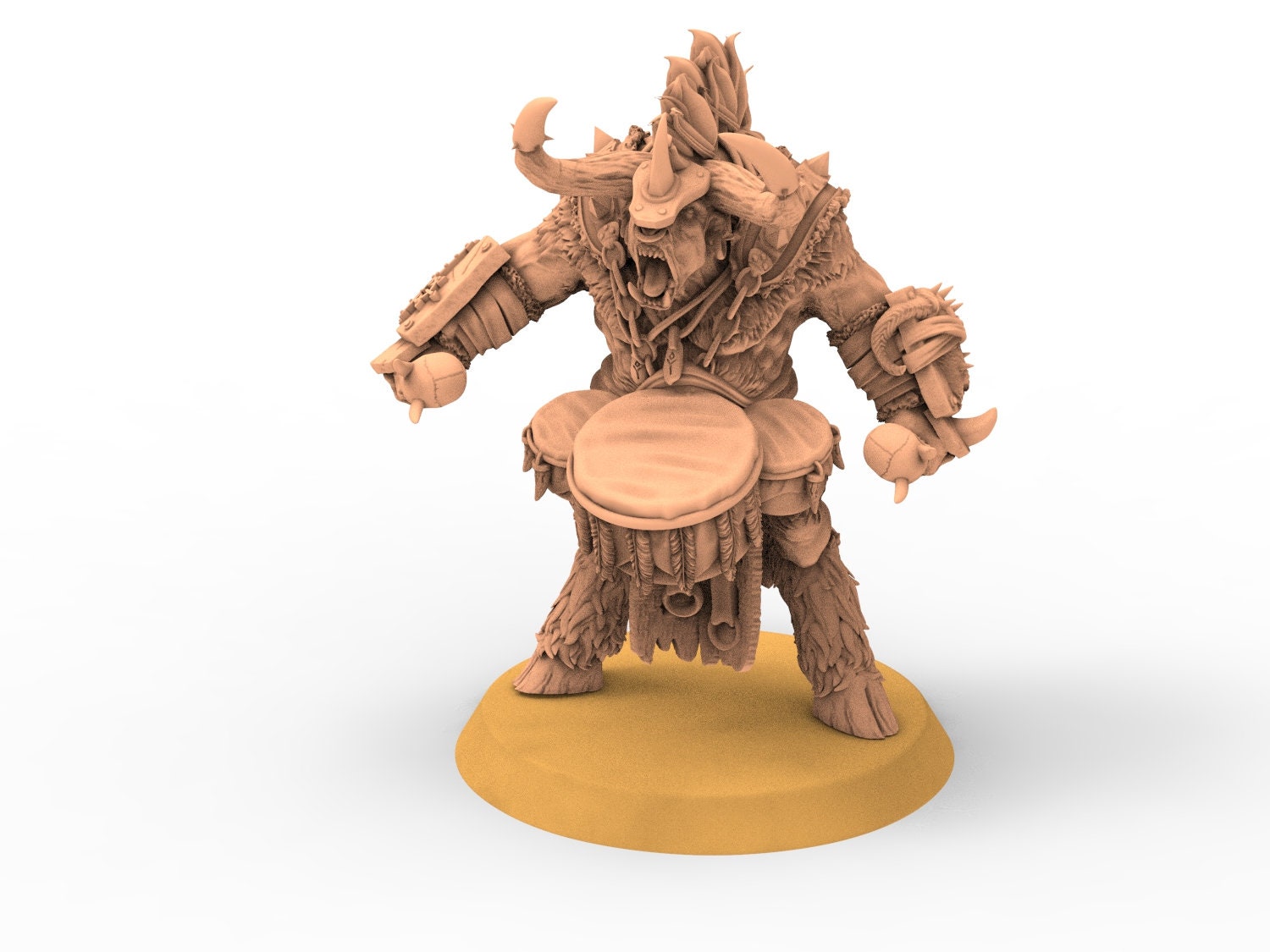 Beastmen - Squad of berserker Minotaurs Beastmen warriors of Chaos from the west -  Raven Twin Miniature