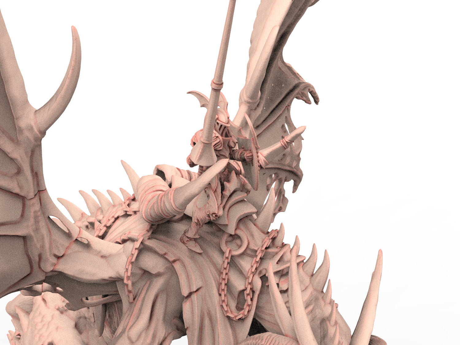 Undead - Vampire Lord on zombie dragon, Bloodsucker Count Dracula