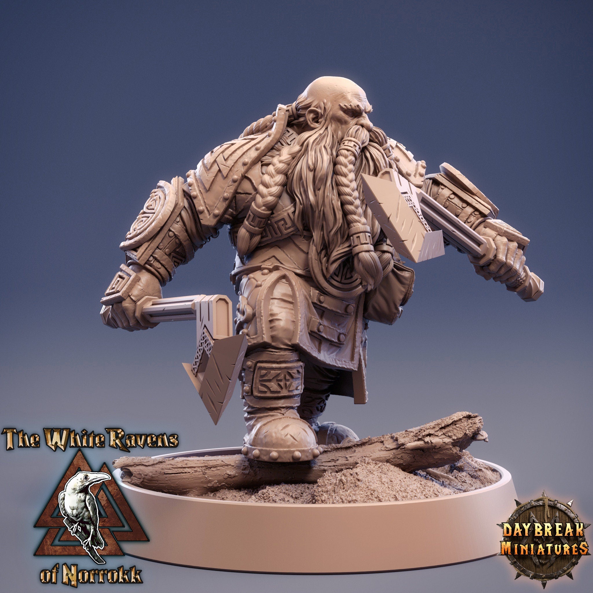 Nains - Bouldus Hakkerman Les Corbeaux Blancs de Norrokk, miniatures de l'aube