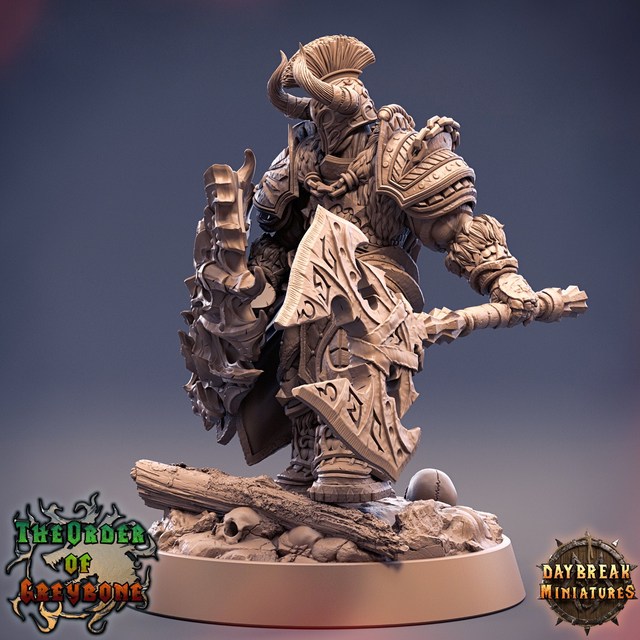 Wild hunters - Marius Heartcleaver, The Order of Greybone, daybreak miniatures