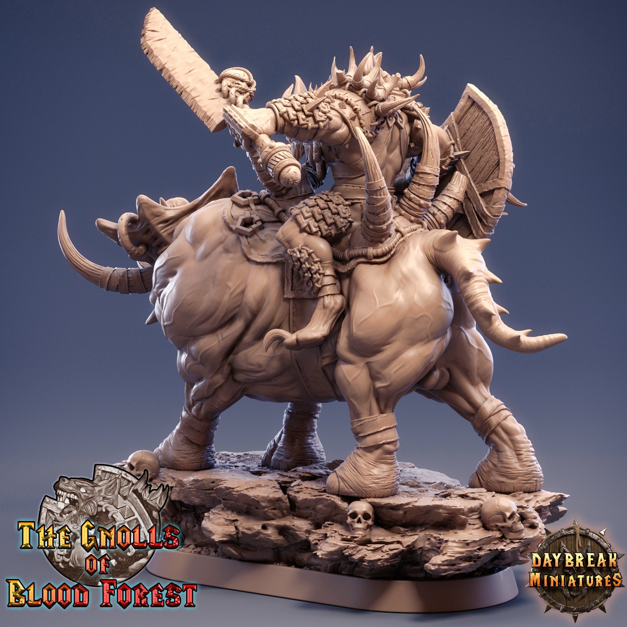 Gleesh sur Grinderwulf, Les Gnolls de la Forêt de Sang, miniatures de l'aube