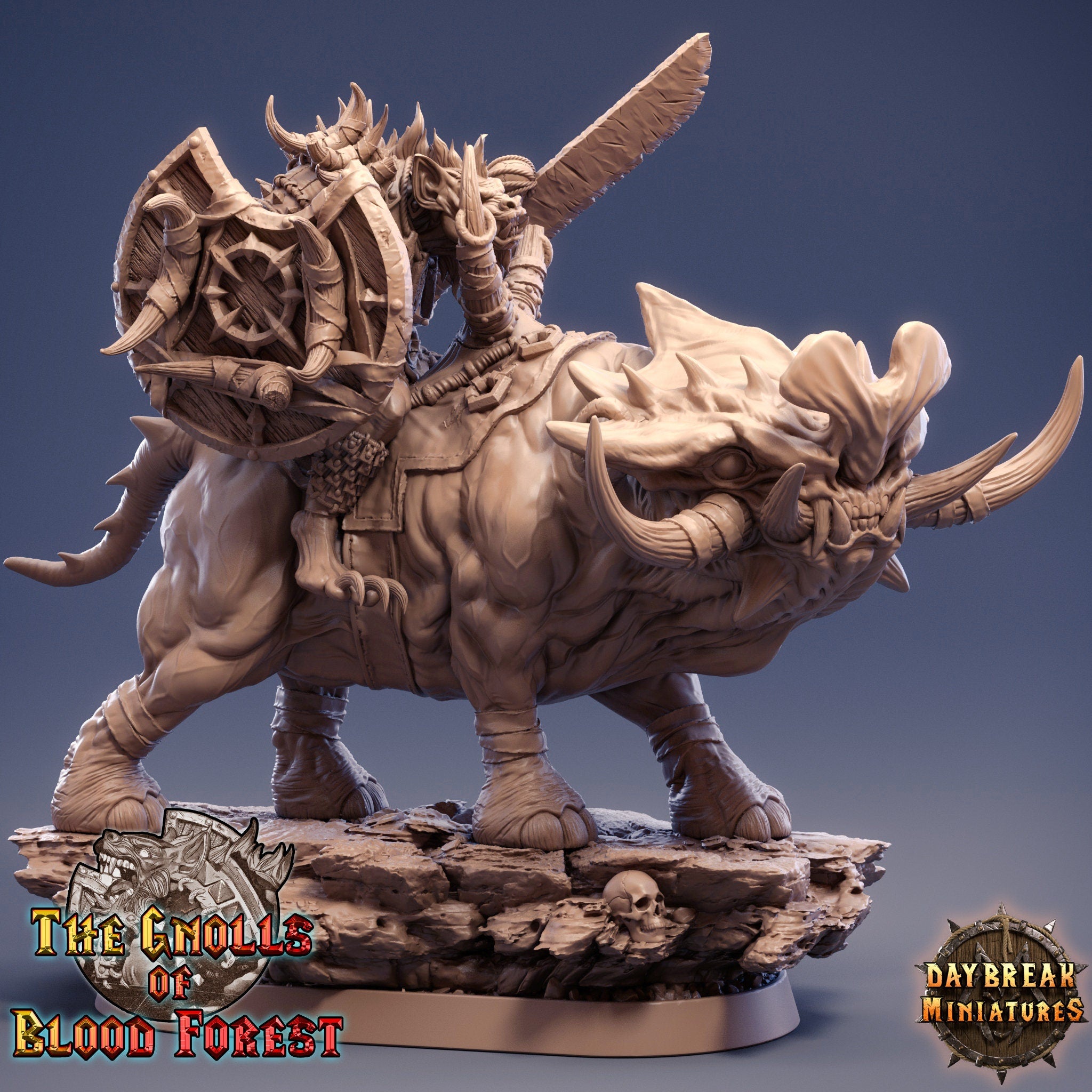 Gleesh sur Grinderwulf, Les Gnolls de la Forêt de Sang, miniatures de l'aube