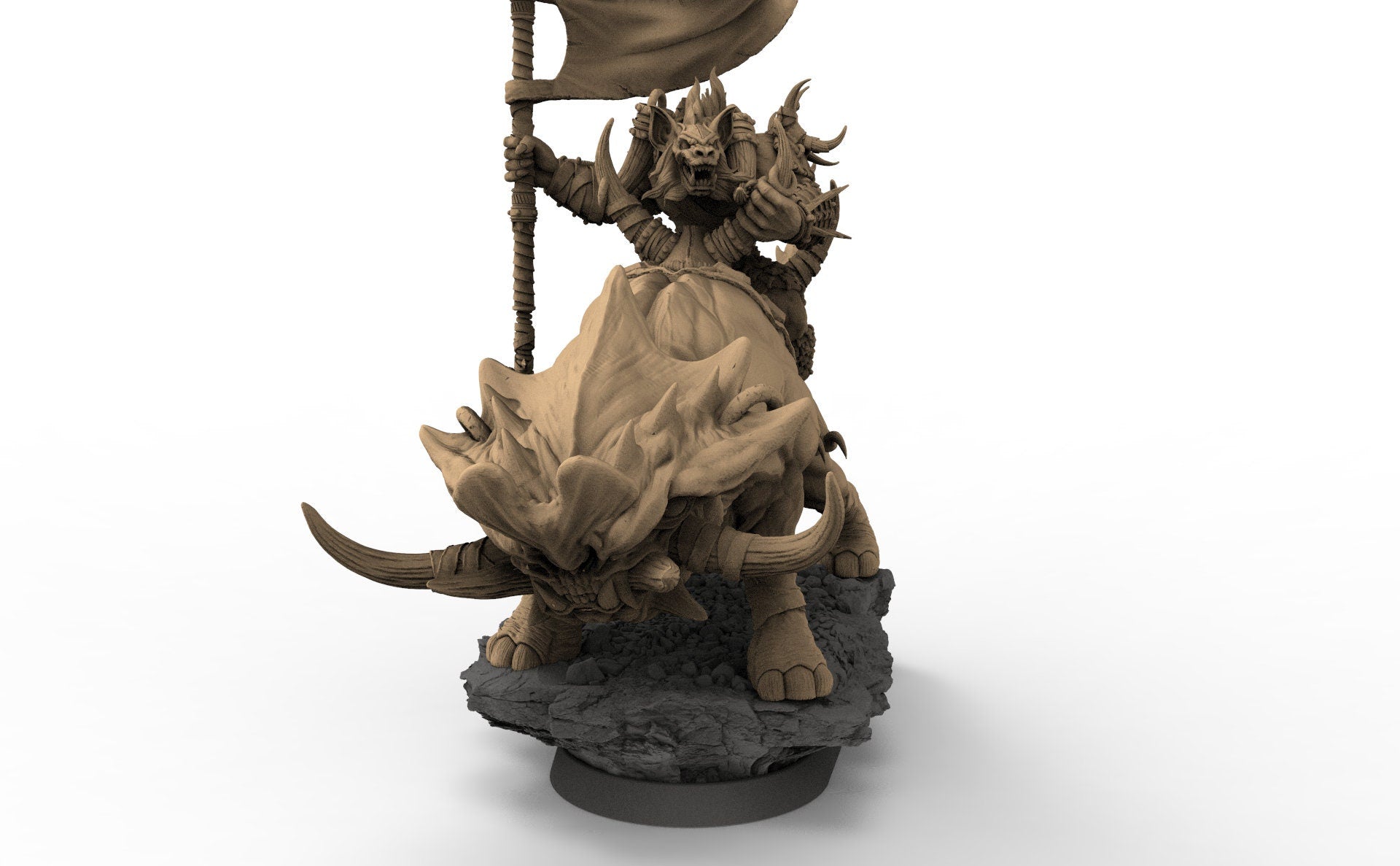 Uglo Cree sur Grinderwulf, Les Gnolls de la Forêt de Sang, miniatures de l'aube