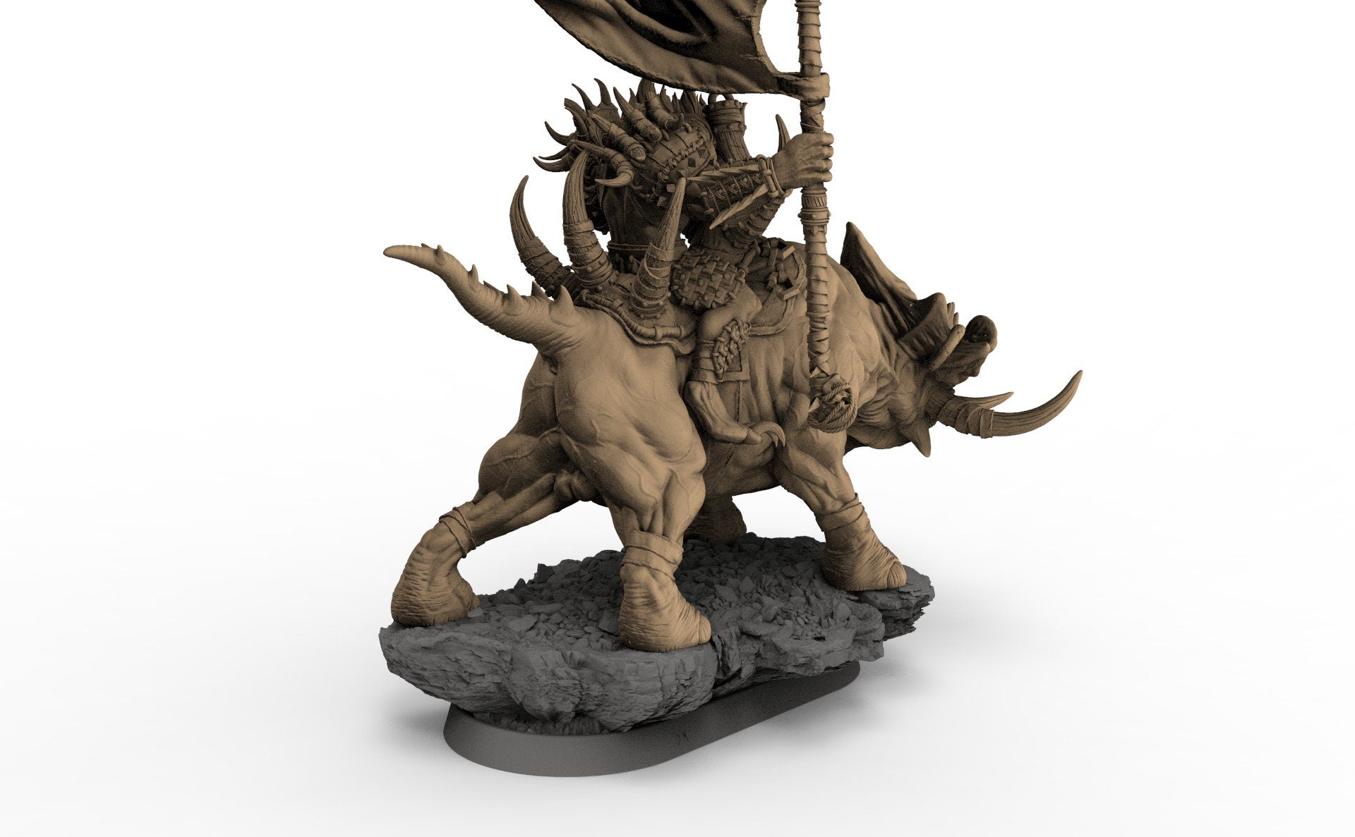 Uglo Cree sur Grinderwulf, Les Gnolls de la Forêt de Sang, miniatures de l'aube