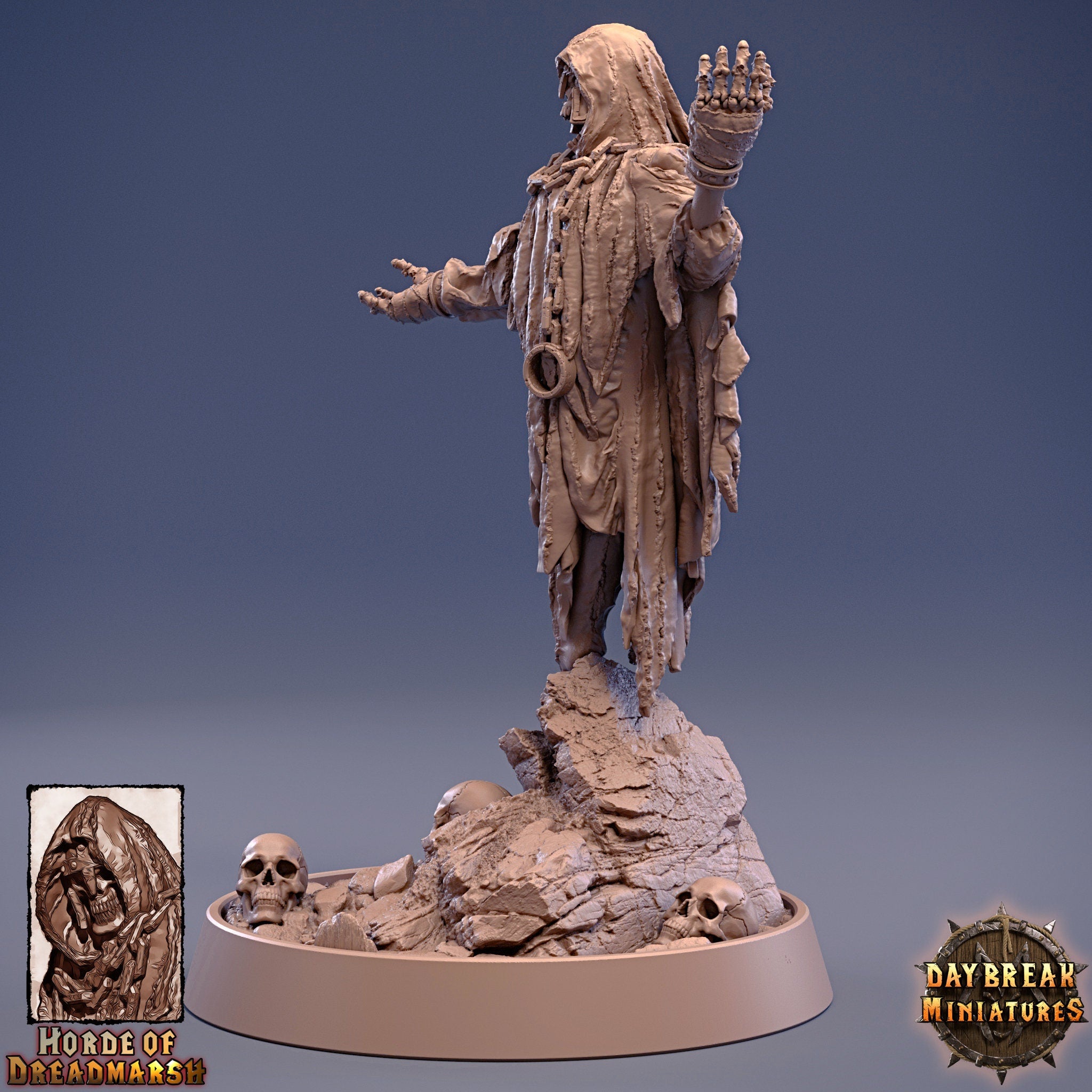 Undead - The Hungerpriest of Dreadmarsh, The Unliving Horde of Dreadmarsh, daybreak miniatures, daybreak miniatures