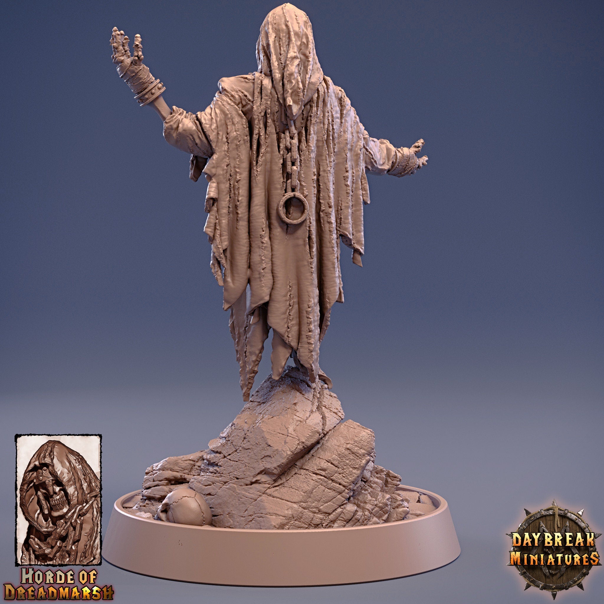 Undead - The Hungerpriest of Dreadmarsh, The Unliving Horde of Dreadmarsh, daybreak miniatures, daybreak miniatures