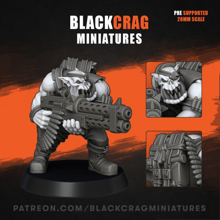Grüne Haut - Orc Marauders Shooter Monopose Pack