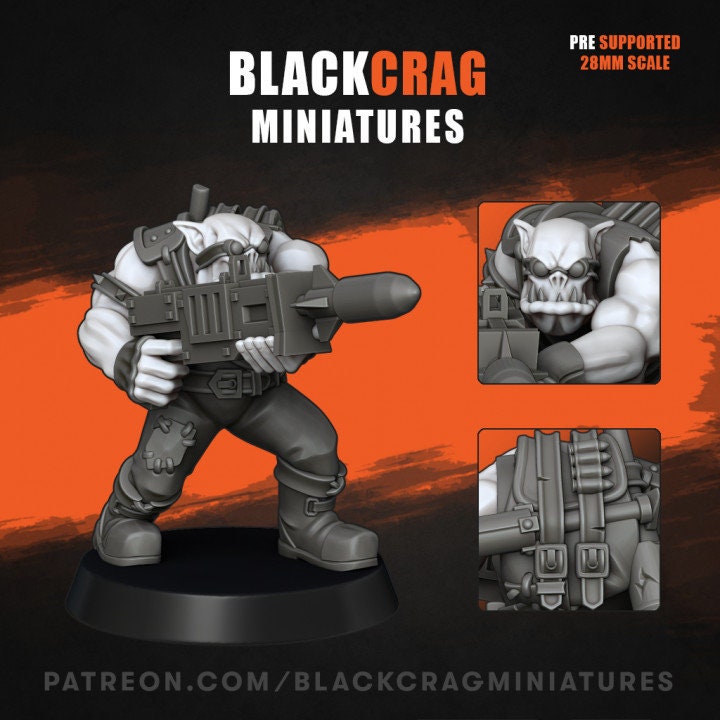 Grüne Haut - Orc Marauders Shooter Monopose Pack