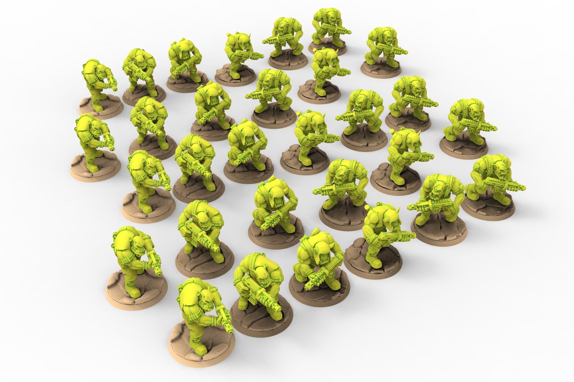 Grüne Haut - Orc Marauders Shooter Monopose Pack