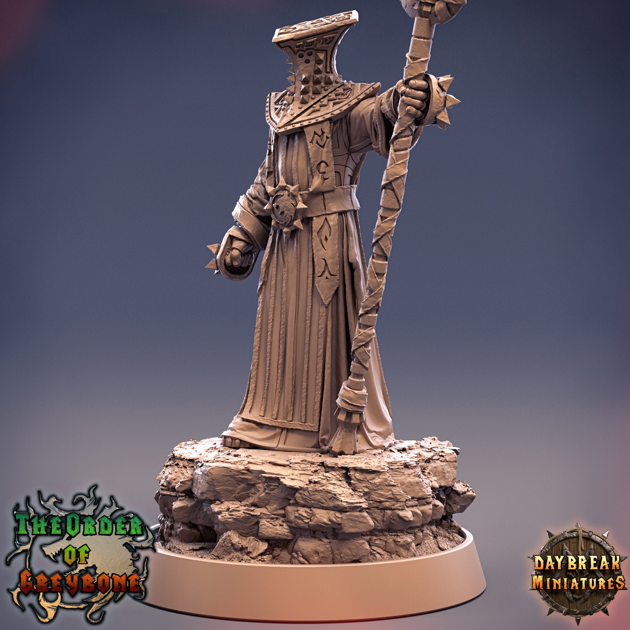 Wild hunters - Arch Mage Coronus, The Order of Greybone, daybreak miniatures