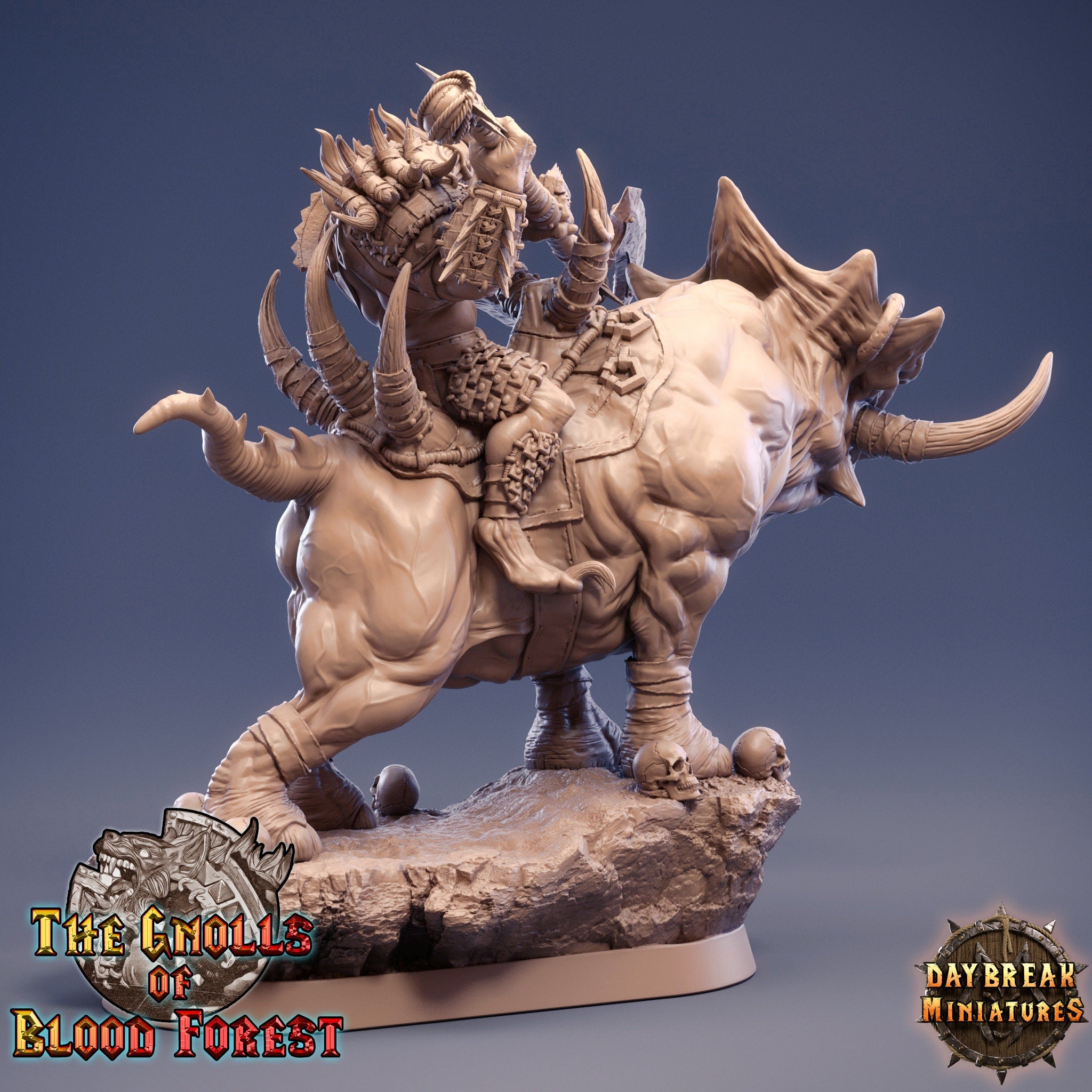 Gouch on Grinderwulf, The Gnolls of Blood Forest - Daybreak Miniatures