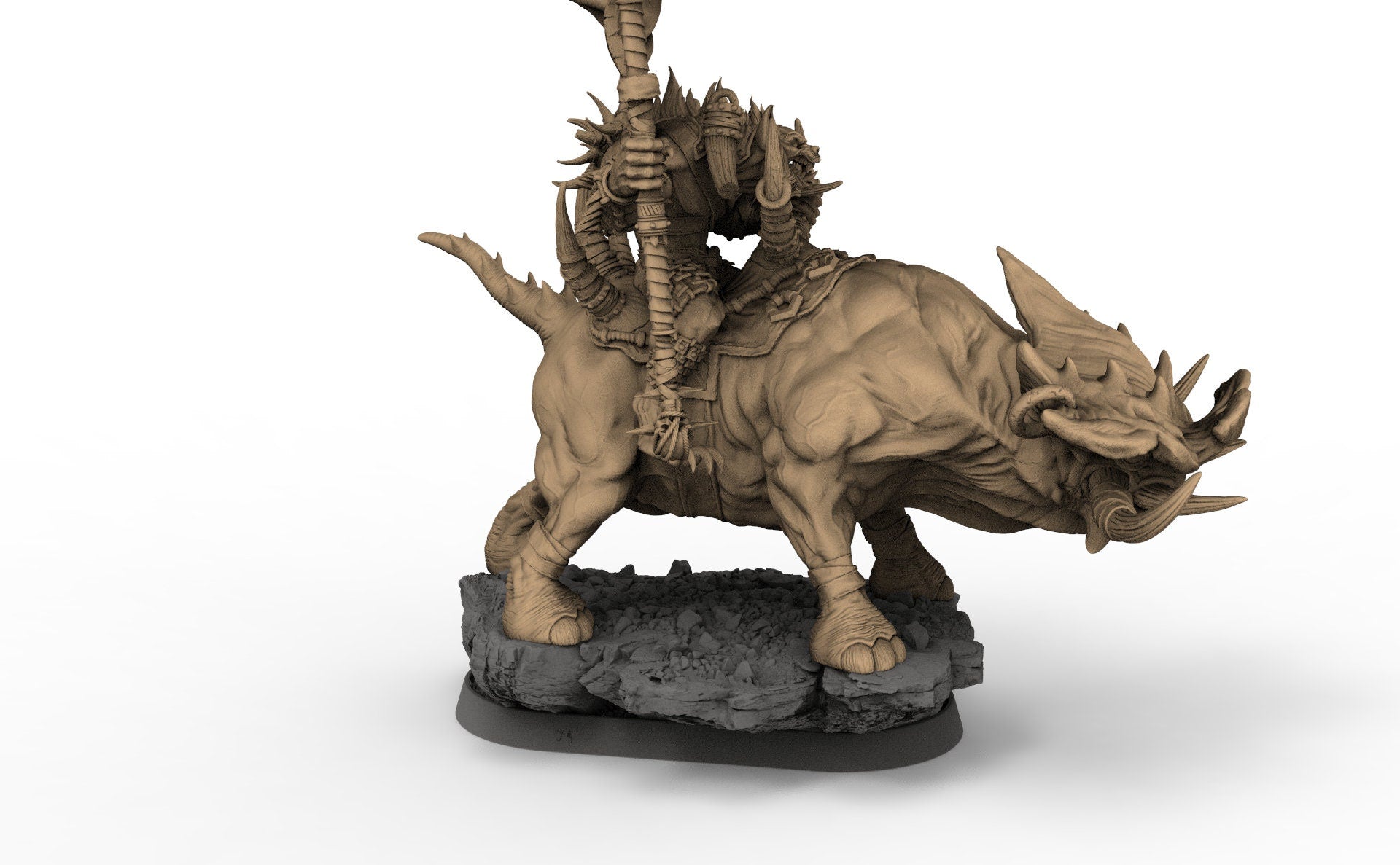Uglo Cree sur Grinderwulf, Les Gnolls de la Forêt de Sang, miniatures de l'aube