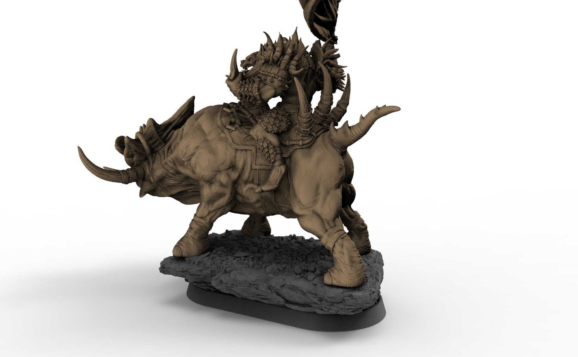 Uglo Cree sur Grinderwulf, Les Gnolls de la Forêt de Sang, miniatures de l'aube
