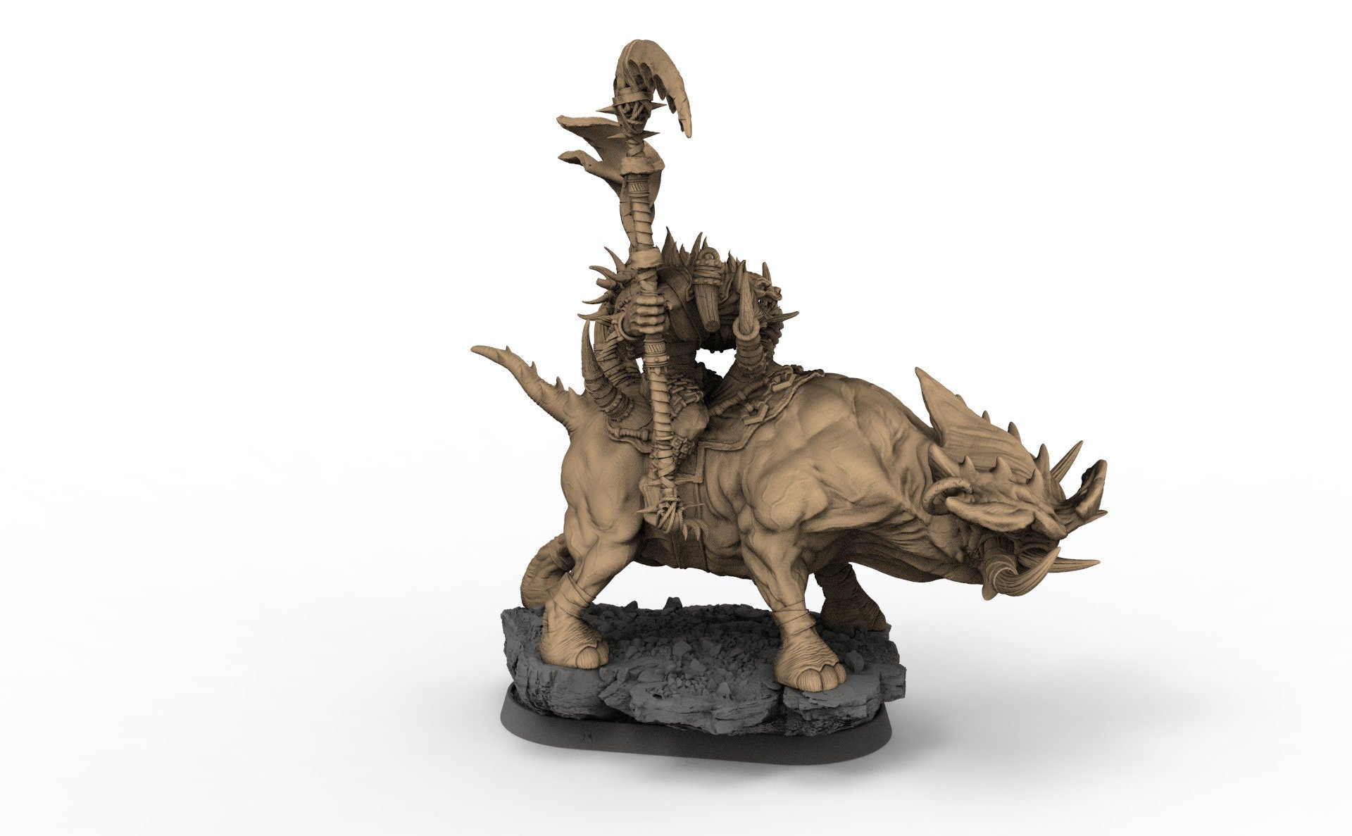 Uglo Cree sur Grinderwulf, Les Gnolls de la Forêt de Sang, miniatures de l'aube
