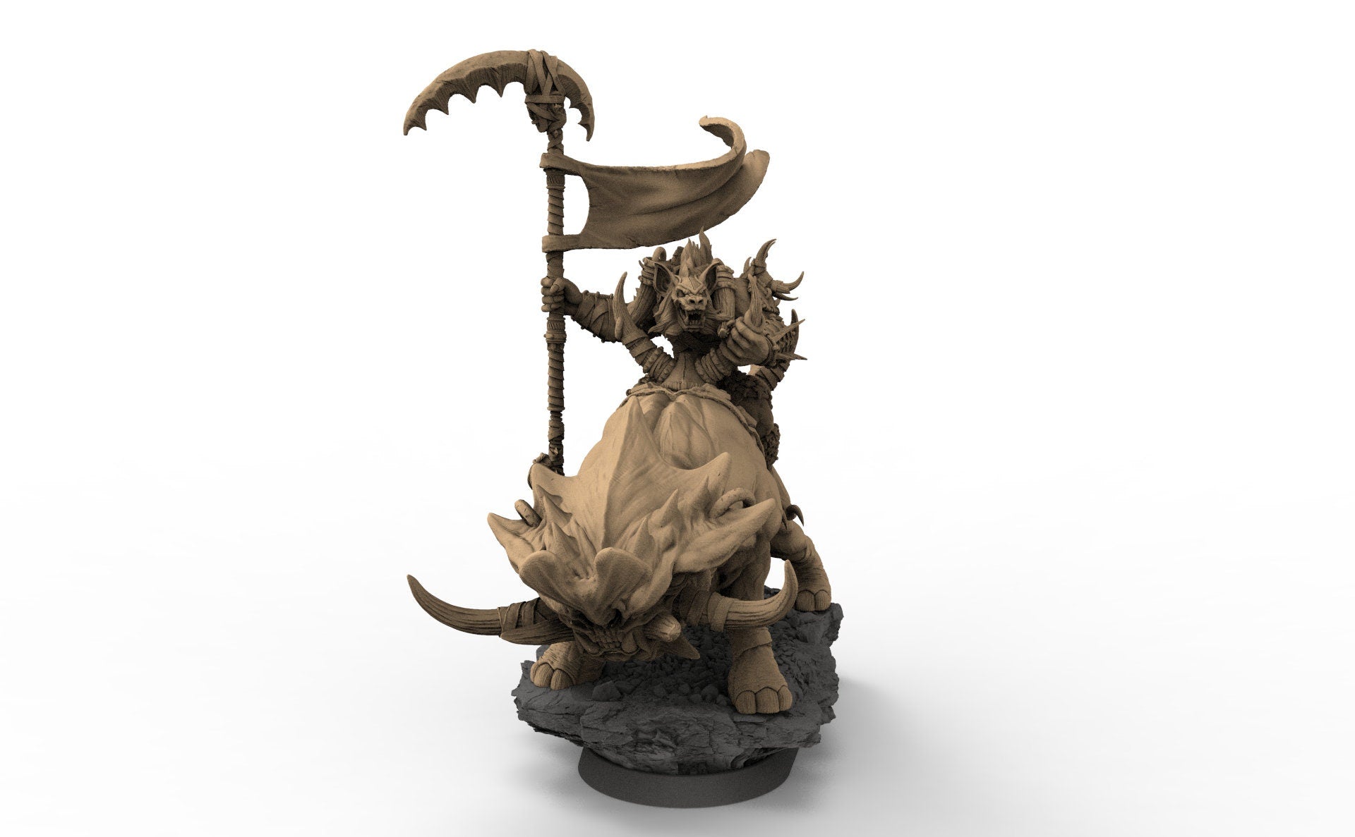 Uglo Cree sur Grinderwulf, Les Gnolls de la Forêt de Sang, miniatures de l'aube