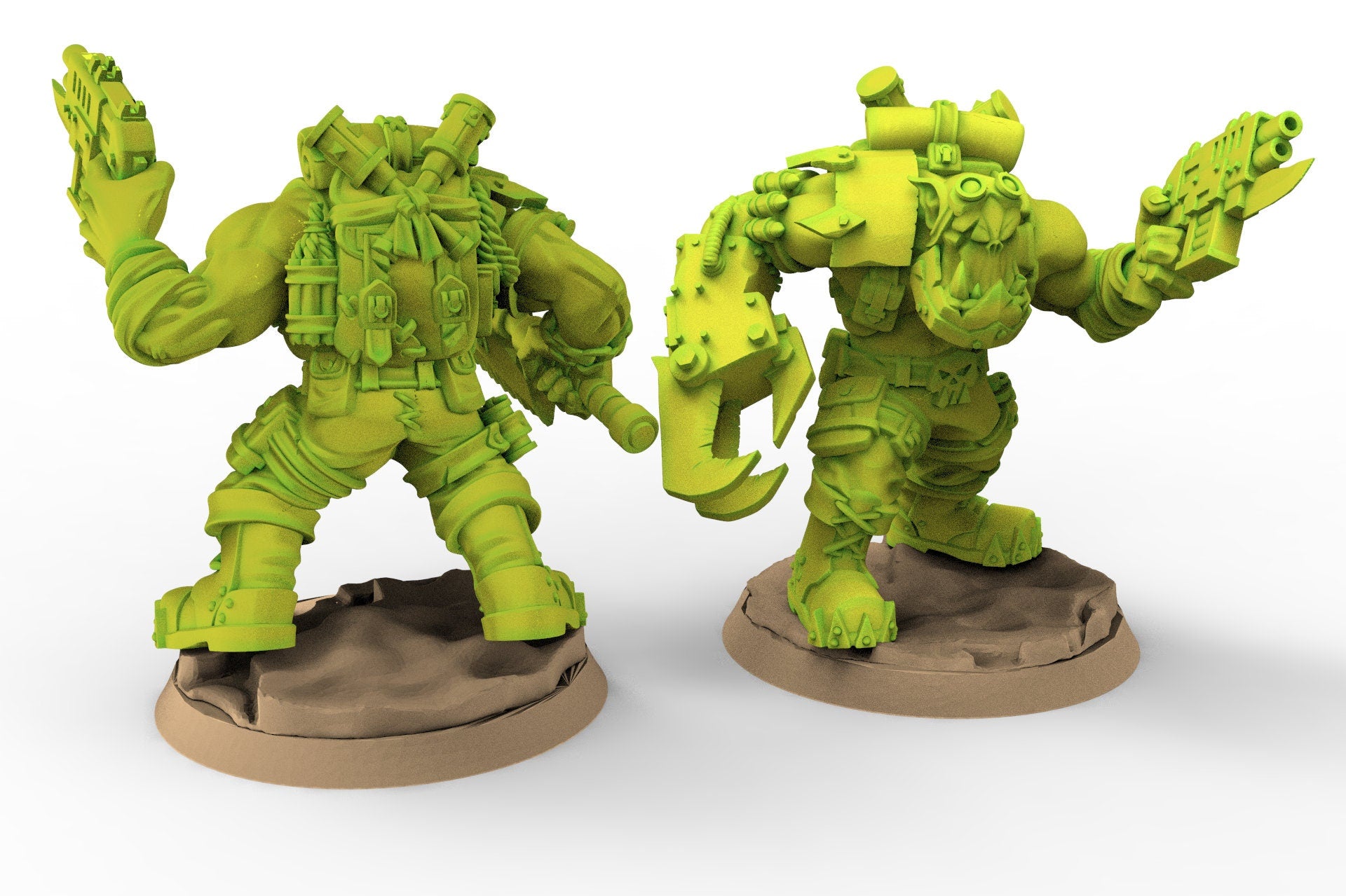 Grüne Haut - Orc Marauders Shooter Monopose Pack