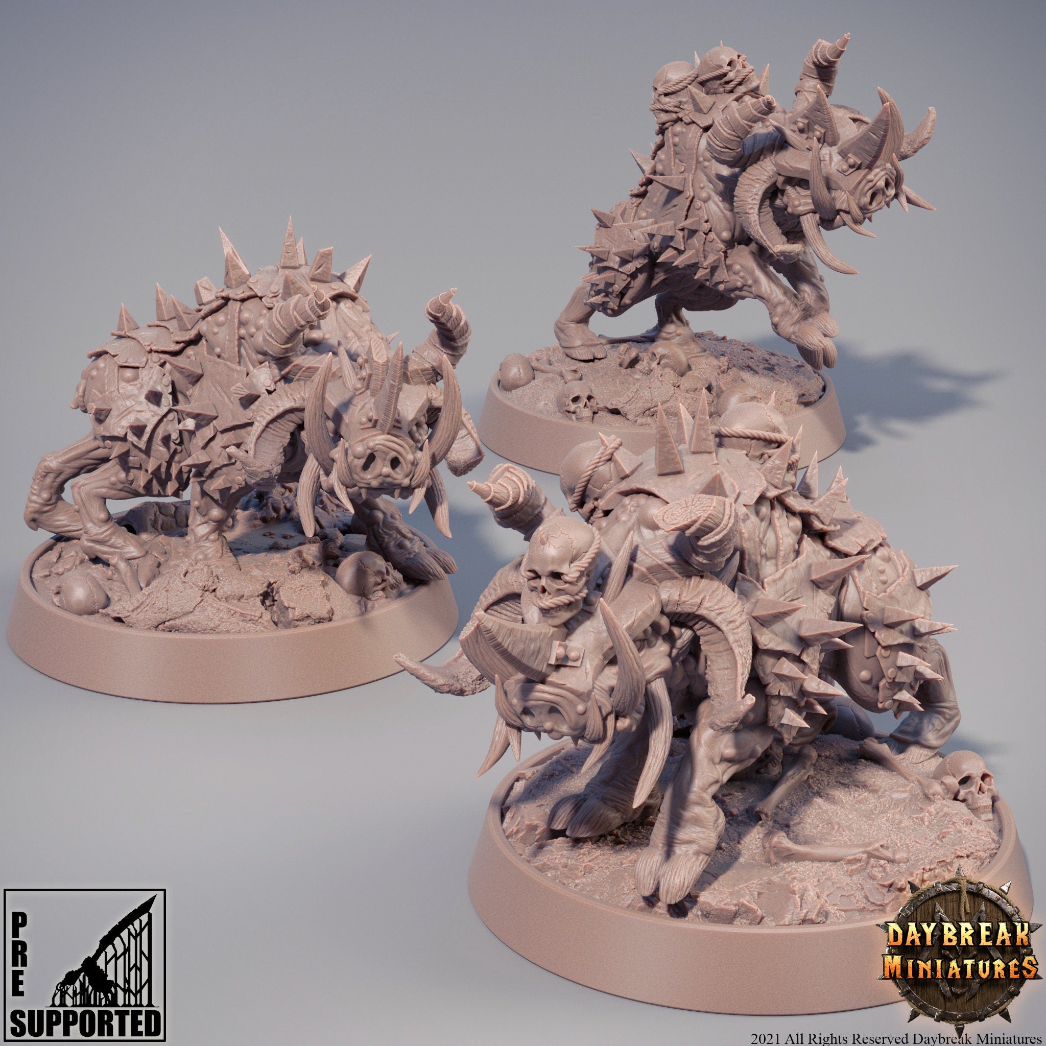 Beastmen - Houndhogs of the Sheltering Fire, The Rawmen of Haarkanjaka, daybreak miniatures
