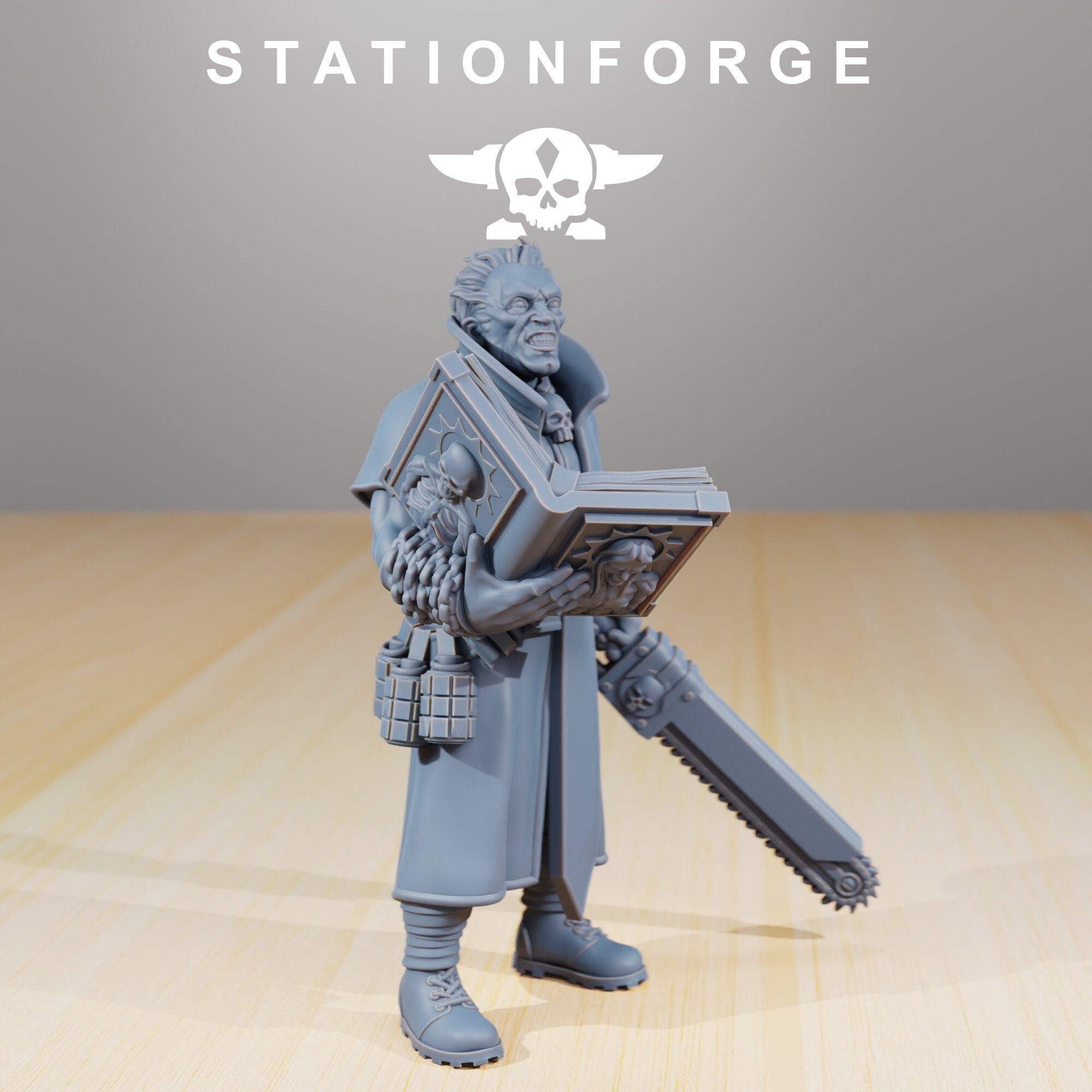 Grimguard - The Exorcists, post apocalyptic empire, usable for tabletop wargame.