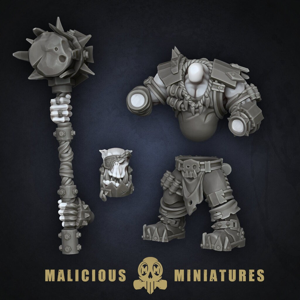 Green Skin - Orc Sergeants with Heavy Weapons Modular Kit