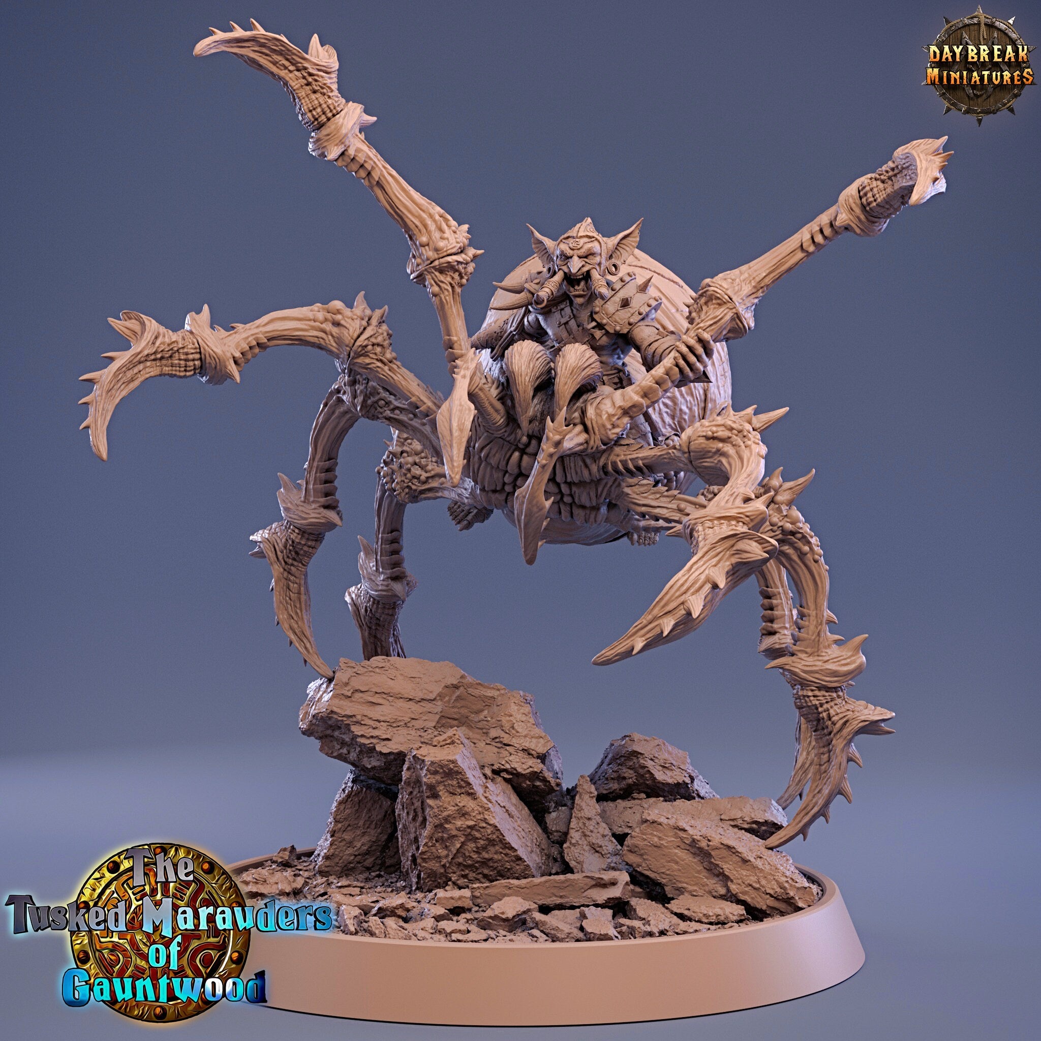 Green Skin - Raoul Pecker on Black Webber, The Tusked Marauders of Gauntwood, daybreak miniatures